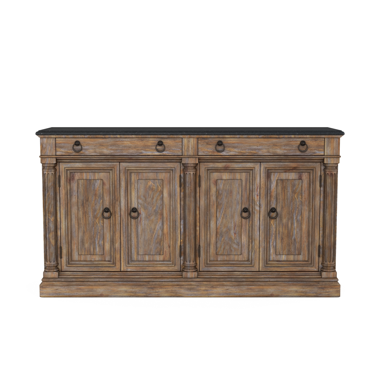 Elegant Brown Architrave Buffet Cabinet - Perfect for Dining Room Storage & Home Decor