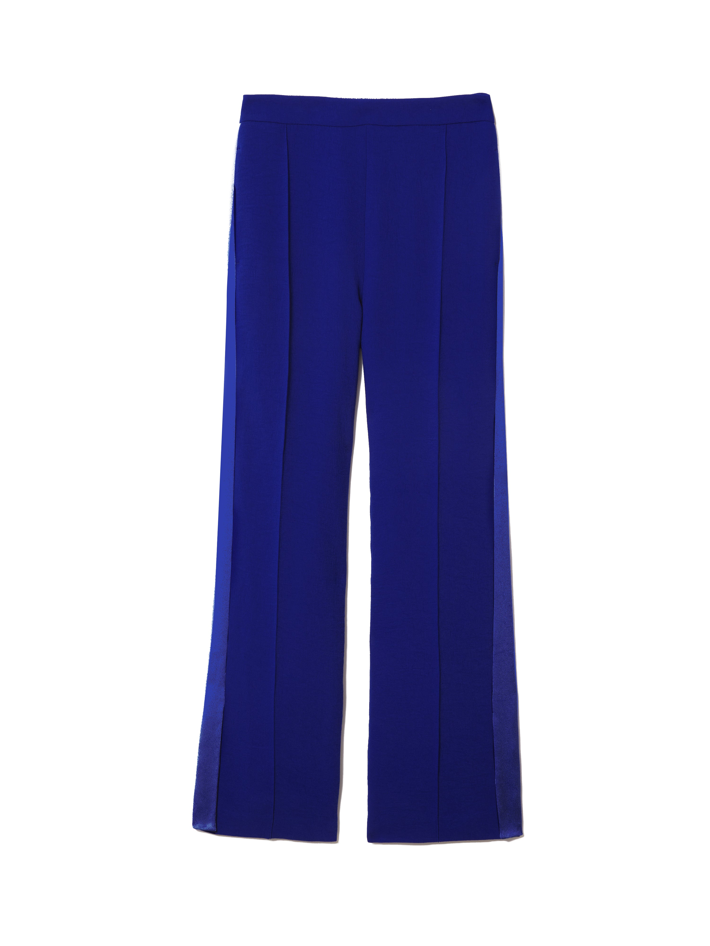 Stylish Wide Leg Tuxedo Pants for Women - Classic Blue Formal Trousers | Perfect for Office Wear, Evening Events & Business Casual Outfits