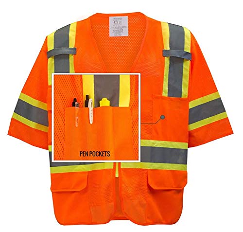 RK-Safety MV7811-12 High Visibility Reflective Safety Vest for Parents - Perfect for School Pickup, Outdoor Activities & Nighttime Safety