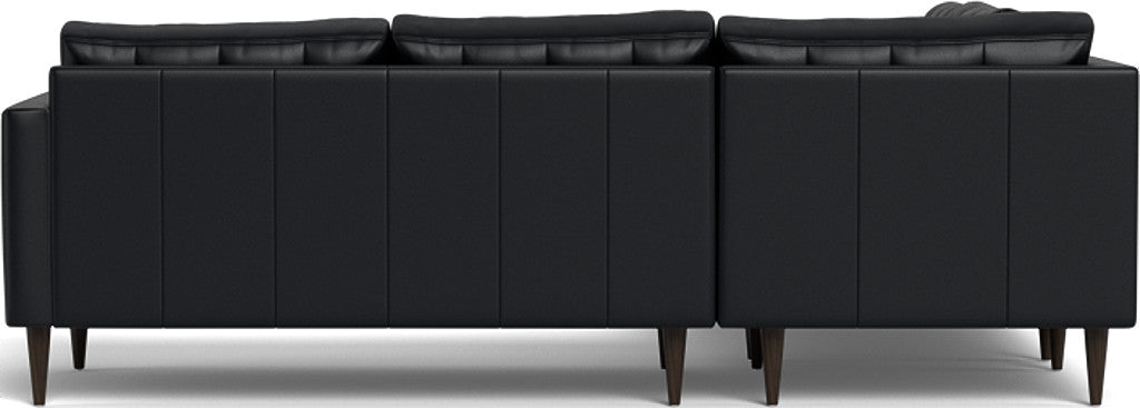 Wallace 102 Genuine Leather Corner Sectional Sofa - Modern L-Shaped Couch for Living Room, Lounge & Home Theater