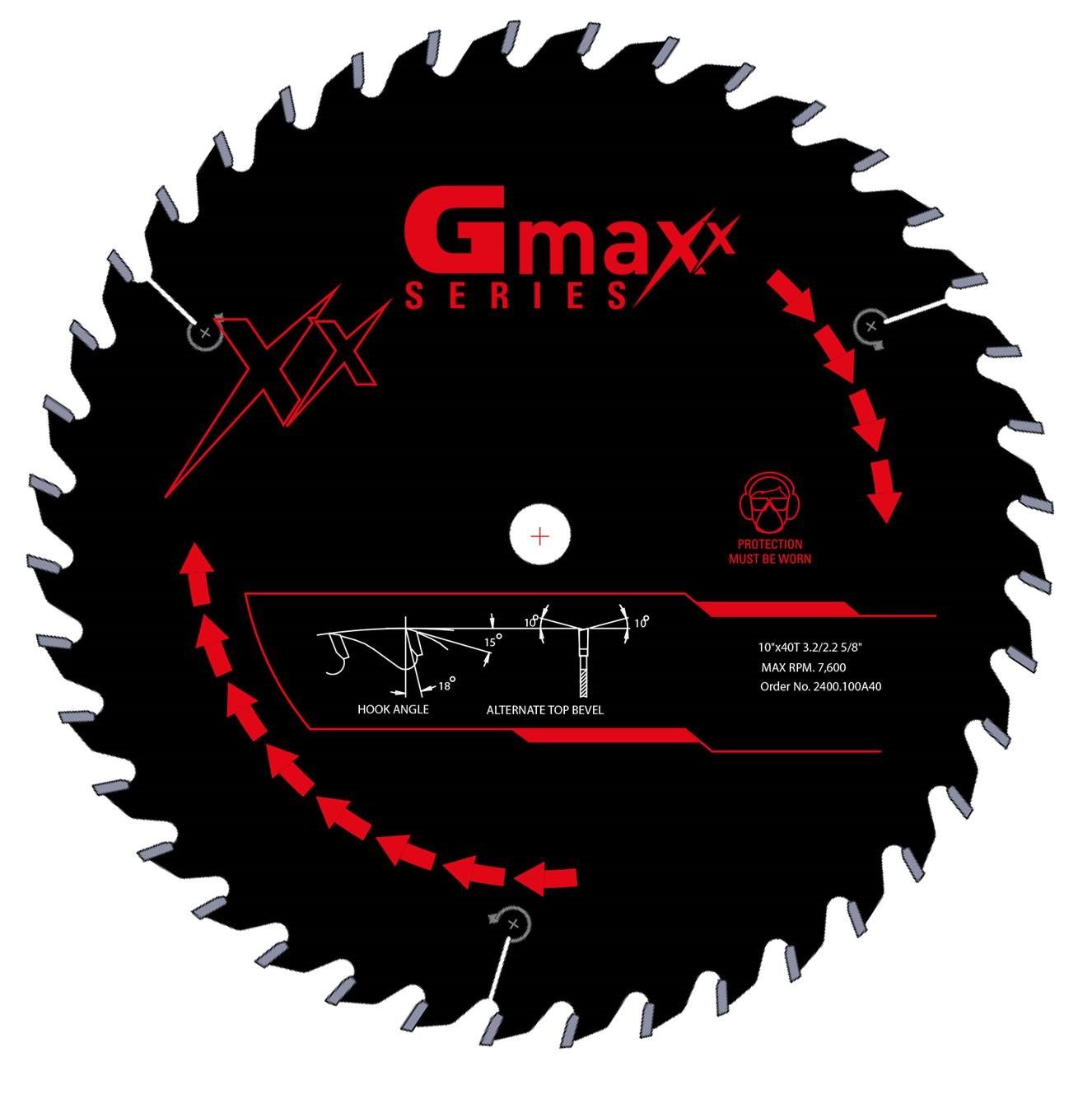 7-1/4 Inch 40-Tooth Carbide Tipped Circular Saw Blade for Plywood - Perfect for Woodworking, DIY Projects, and Professional Cutting of Hardwood, MDF, and Melamine