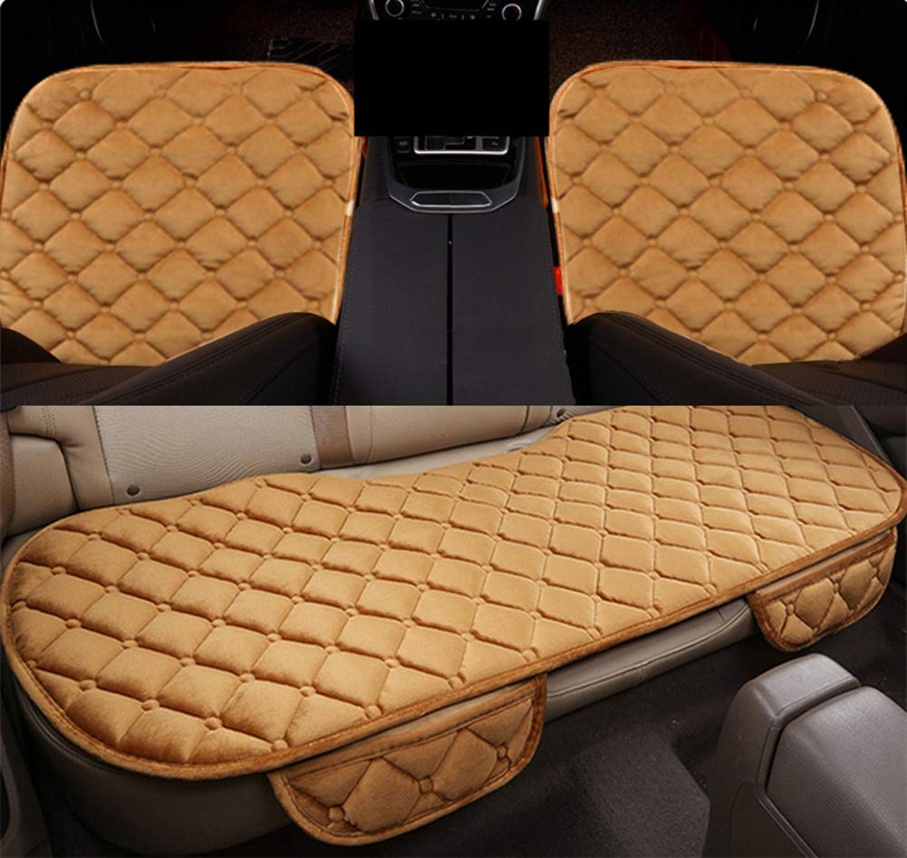HCMAX Soft Car Seat Cover Cushion Pad Mat Protector - Universal Fit for Sedan, Hatchback & SUV (2+1 Front & Rear Seat Covers) | Comfortable & Durable Auto Accessories for Daily Commute, Road Trips & Family Travel