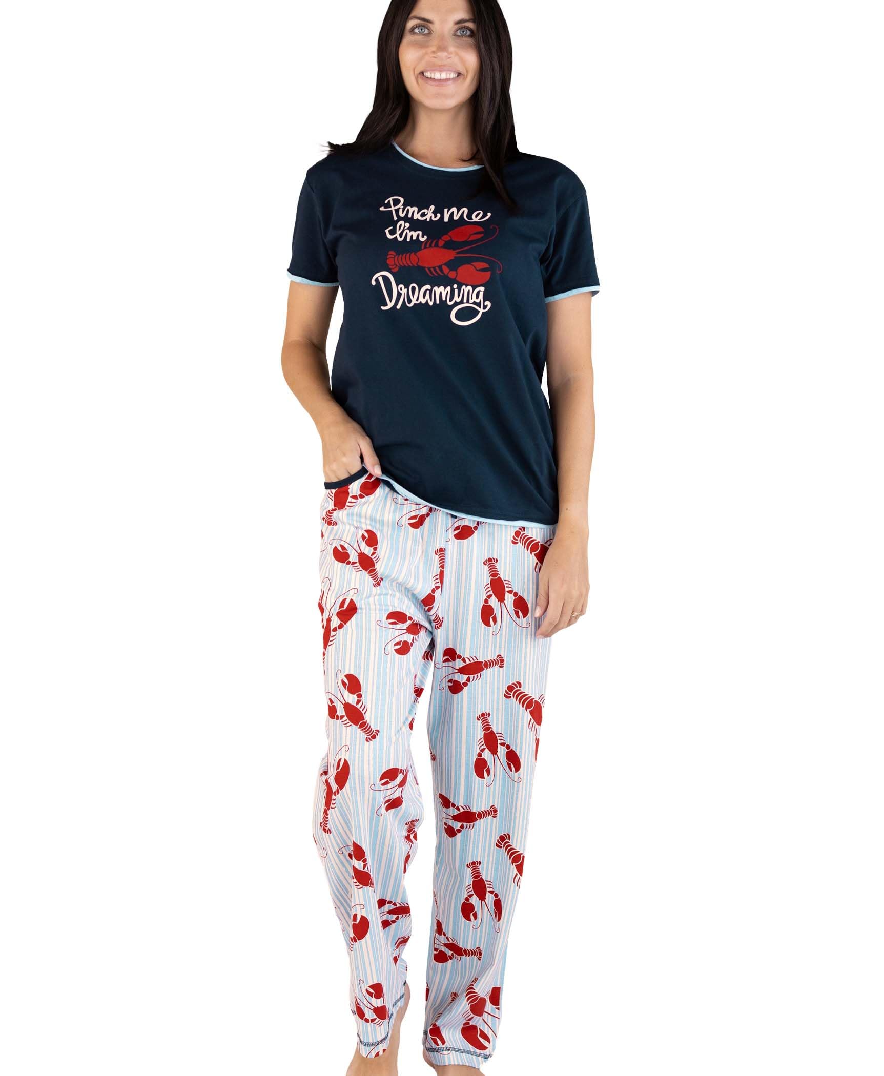 Lazy One Women's Pajama Set - Soft Short Sleeve Sleepwear with Cute Prints, Comfortable Relaxed Fit for Lounge & Sleep | Perfect for Nighttime Relaxation, Sleepovers & Cozy Evenings at Home
