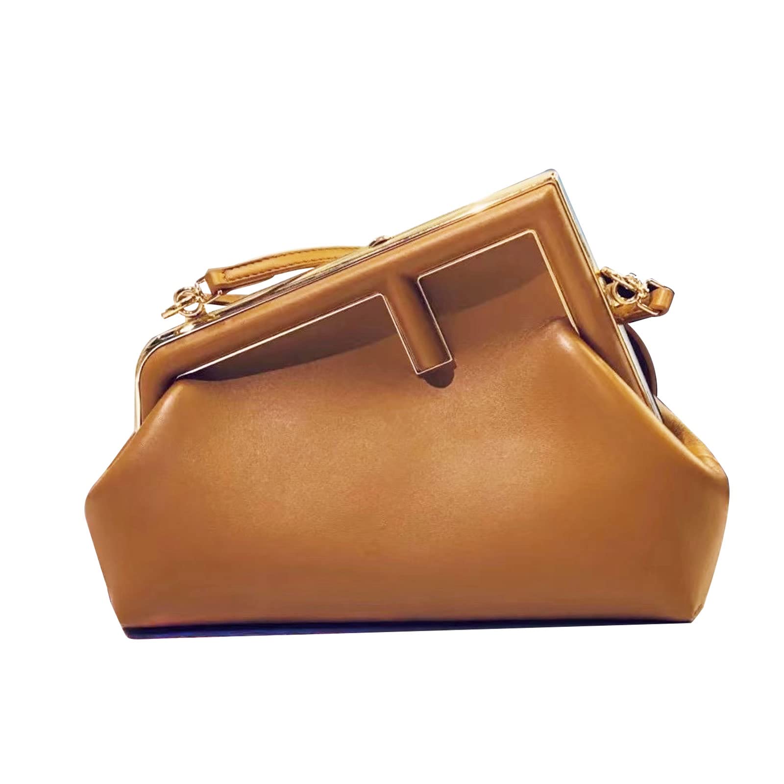 Stylish Women's PU Leather Crossbody Bag with Metal Clasp Closure - Fashionable Shoulder Purse for Daily Use, Work, and Evening Events