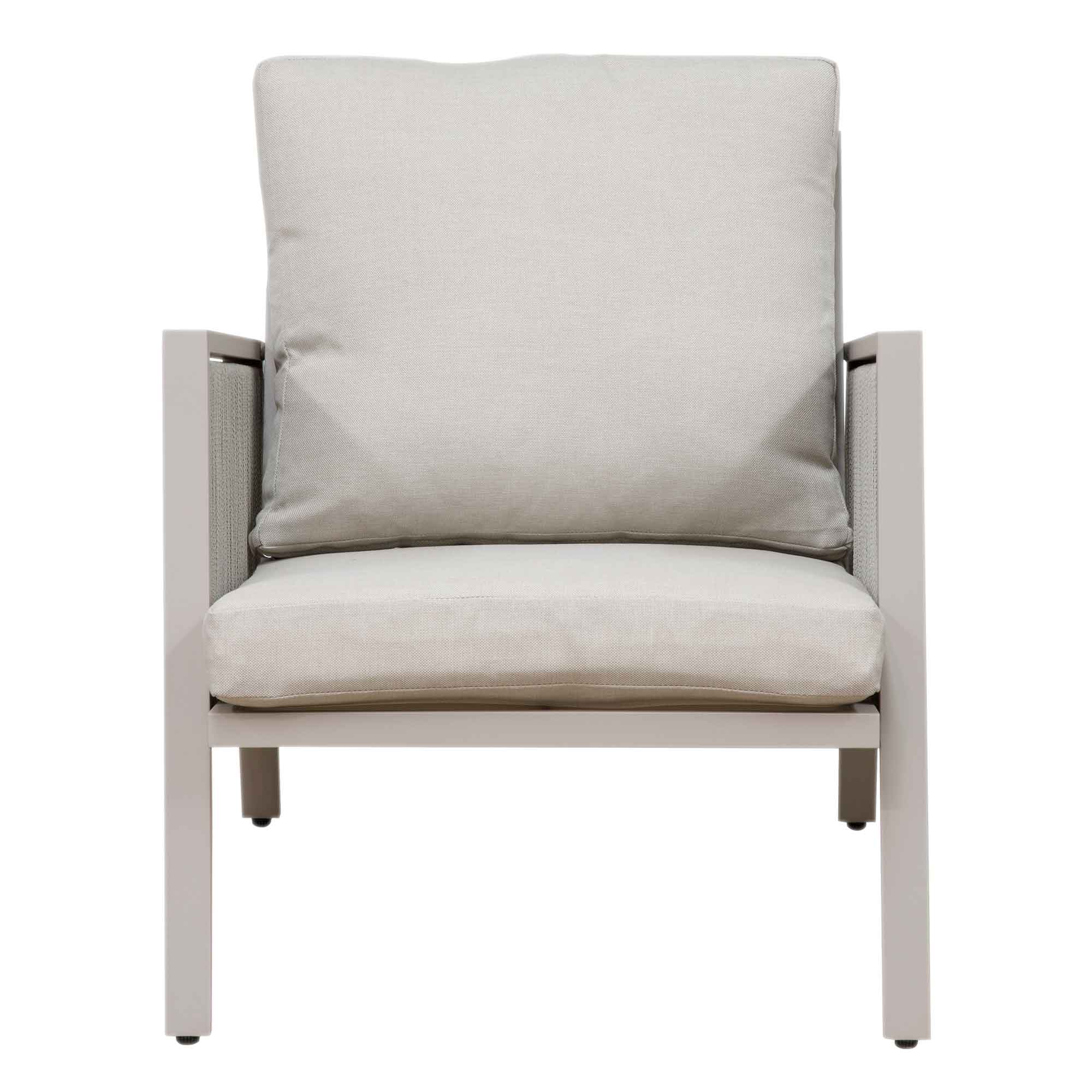 Premium 4-Piece Outdoor Aluminum Patio Sofa Set - Light Grey (DG56) - Perfect for Backyard, Poolside & Garden Relaxation