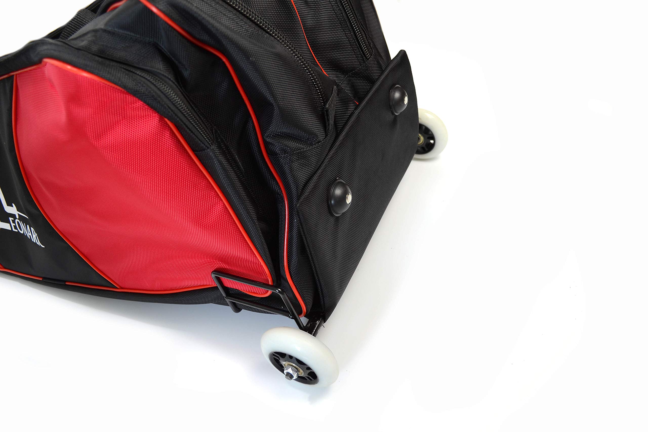 LEONARK Fencing Equipment Wheel Bag - Durable Draw-bar Trolley Case for Epee, Saber & Foil Swords, Fencing Suit & Mask | Perfect for HEMA Training, Competitions & Travel
