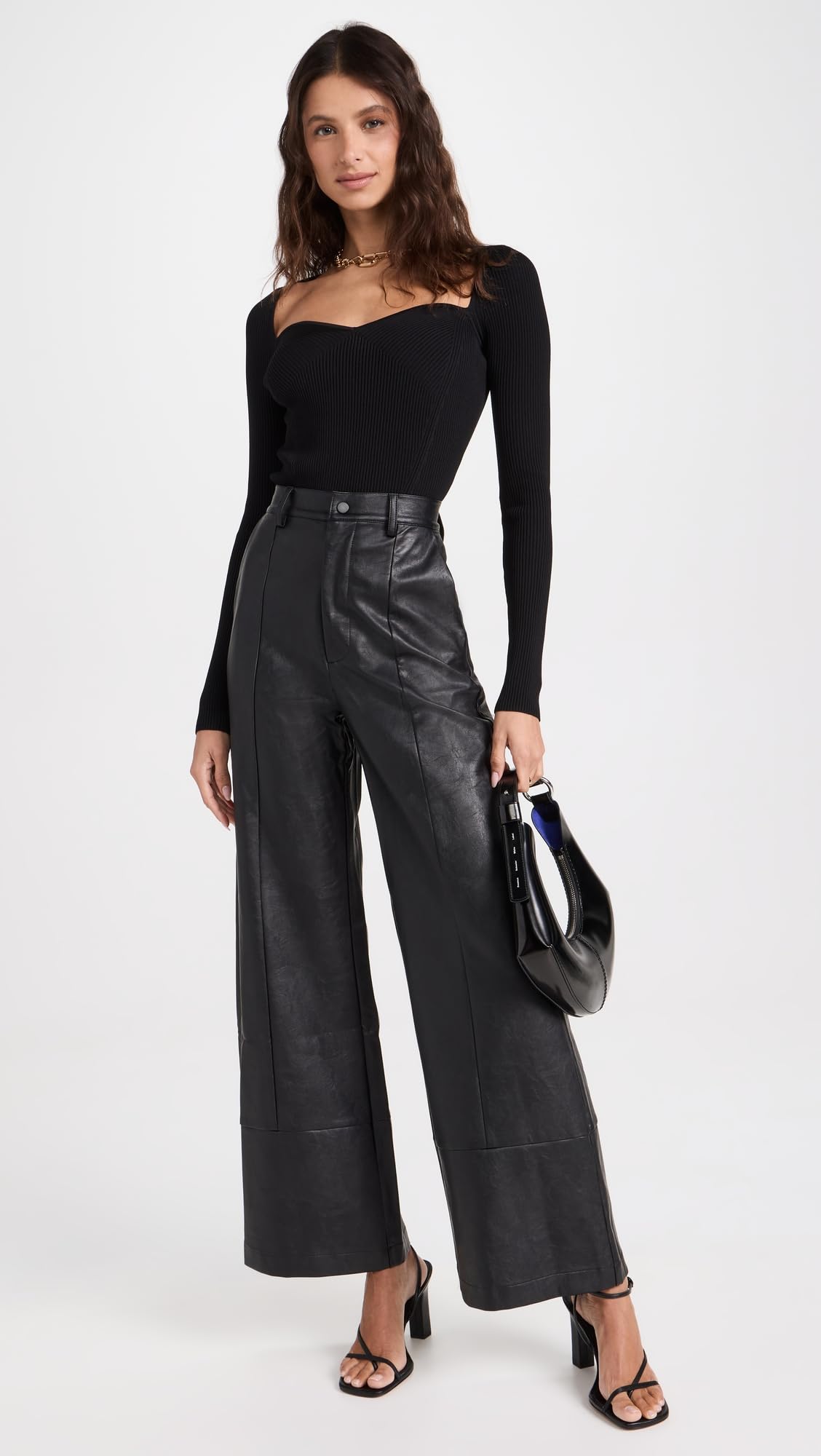 Bardot Women's Marlowe Wide Leg Pants - High Waisted Flowy Trousers for Work & Casual | Office, Travel & Everyday Wear