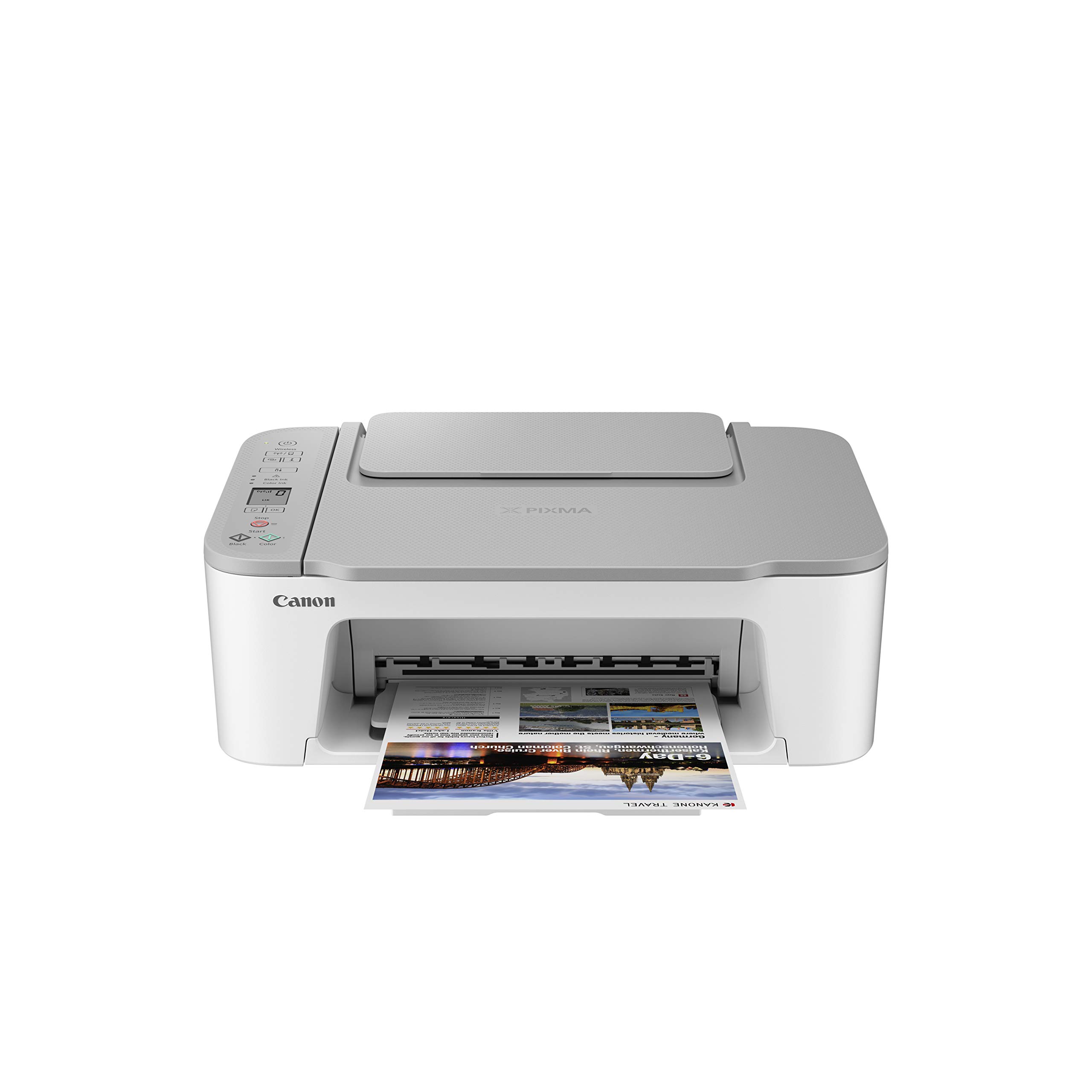 Canon PIXMA TS3420 Wireless All-in-One Inkjet Printer with Mobile Printing - White | Perfect for Home Office, School Projects & Photo Printing