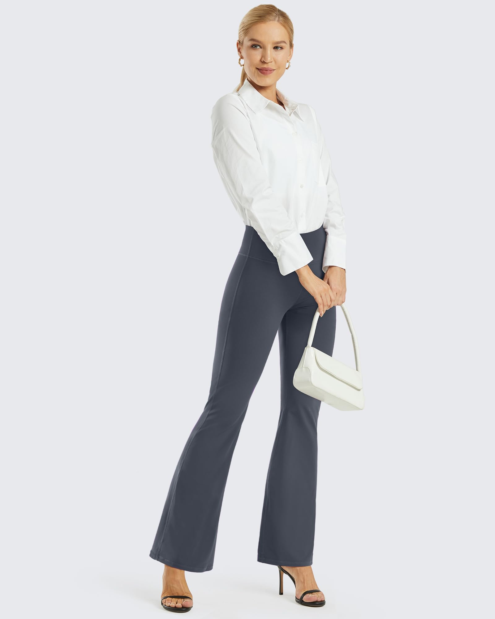 **Promover Women's High Waist Bootcut Yoga Pants - Flare Leggings for Workout & Casual Wear (29