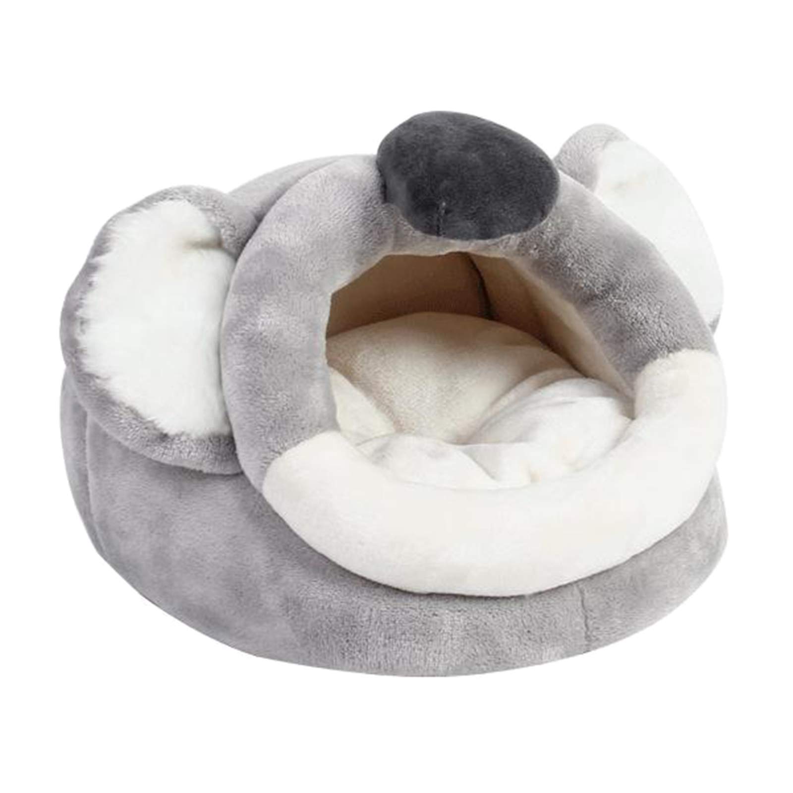 MERIGLARE Guinea Pig House Bed - Squirrel & Chinchilla Cage Nest Accessory for Small Pets, Gray - Cozy Hideout for Hamsters, Rabbits & Rodents - Perfect for Cage Decoration & Pet Comfort
