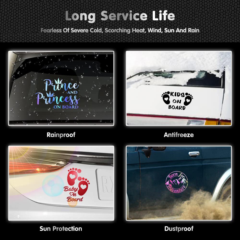 Funny Cute Cat Wiper Decals for Cars - Waterproof Vinyl Animal Stickers (8.07”x11.02”) for Bumper & Windshield - Laser White - Perfect for Car Lovers & Pet Owners