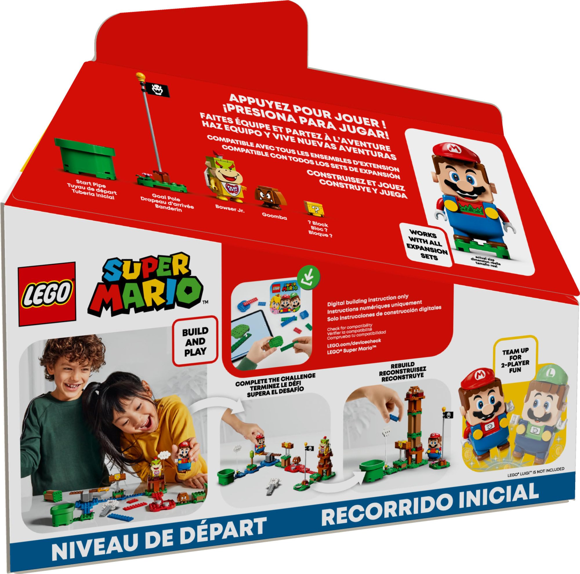 LEGO Super Mario Adventures with Mario Starter Course 71360 Building Kit - 231 Piece Interactive Playset with Mario, Bowser Jr. & Goomba Figures | Creative STEM Toy Gift for Kids Ages 6+ | Fun Educational Building Game for Birthday & Christmas | Perfect for Mario Fans & Family Game Nights