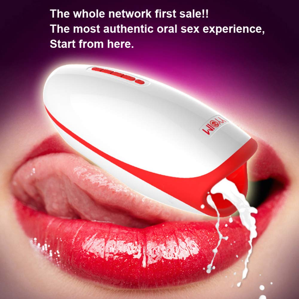 Premium Automatic Electric Male Sucker - Intelligent Heat, Lick, Knead & Deep Throat Oral Cup - Sexy Pink Adult Toy for Solo Pleasure & Couples Play - Enhance Intimacy & Sensual Exploration