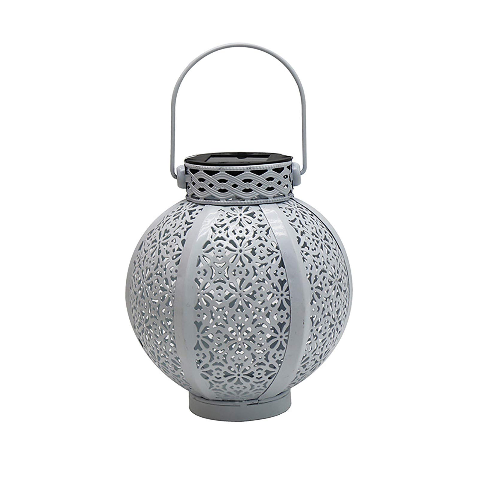 Solar Hanging Lights Outdoor - Waterproof LED Garden Lights with Auto On/Off - Decorative Solar Powered Lanterns for Patio, Yard, Pathway (White, 1 Pack) - Perfect for Backyard, Garden, Porch & Landscape Lighting