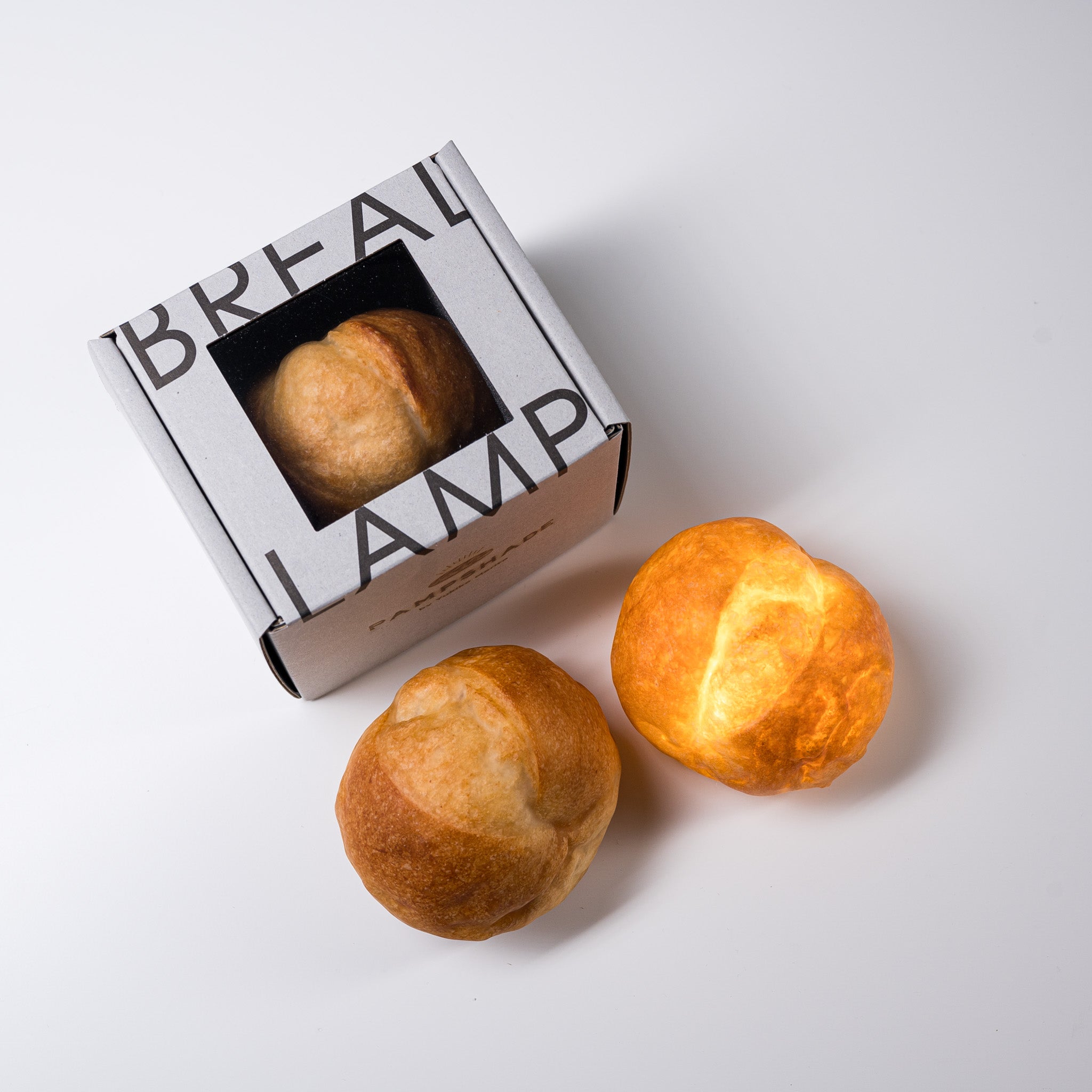 PAMPSHADE Real Bread Lamp - Handmade Petit Bread Night Light by Yukiko Morita | Unique Home Decor for Bedroom, Cafe & Gift Ideas
