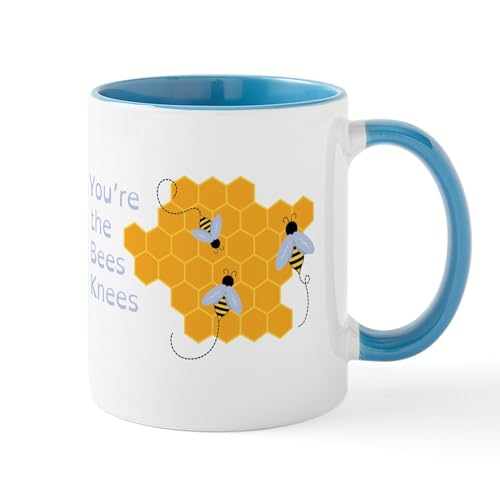 White/Blue Inside - The Bees Knees Mugs