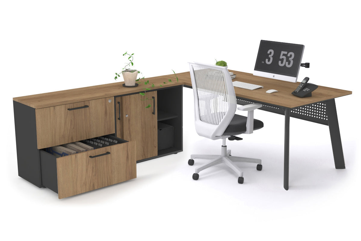 Switch Executive Setting With Uniform Spine Black Frame [1600L x 700W] - Premium Office Desk for Modern Workspace & Home Office