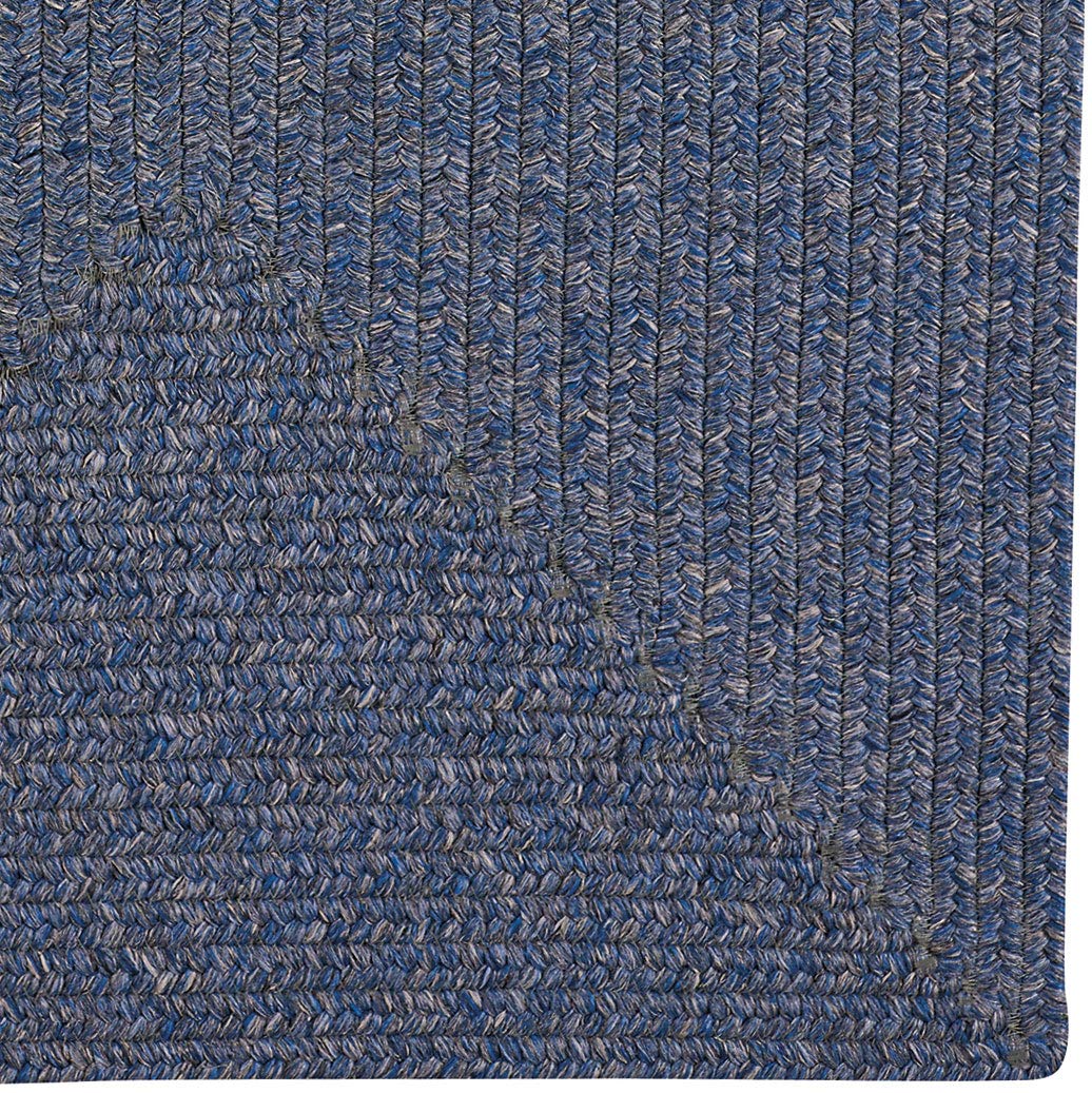 Capel Rugs Candor Square Braided Rug - Blue 36x36 Inch - Soft Non-Slip Area Rug for Living Room, Bedroom & Home Decor