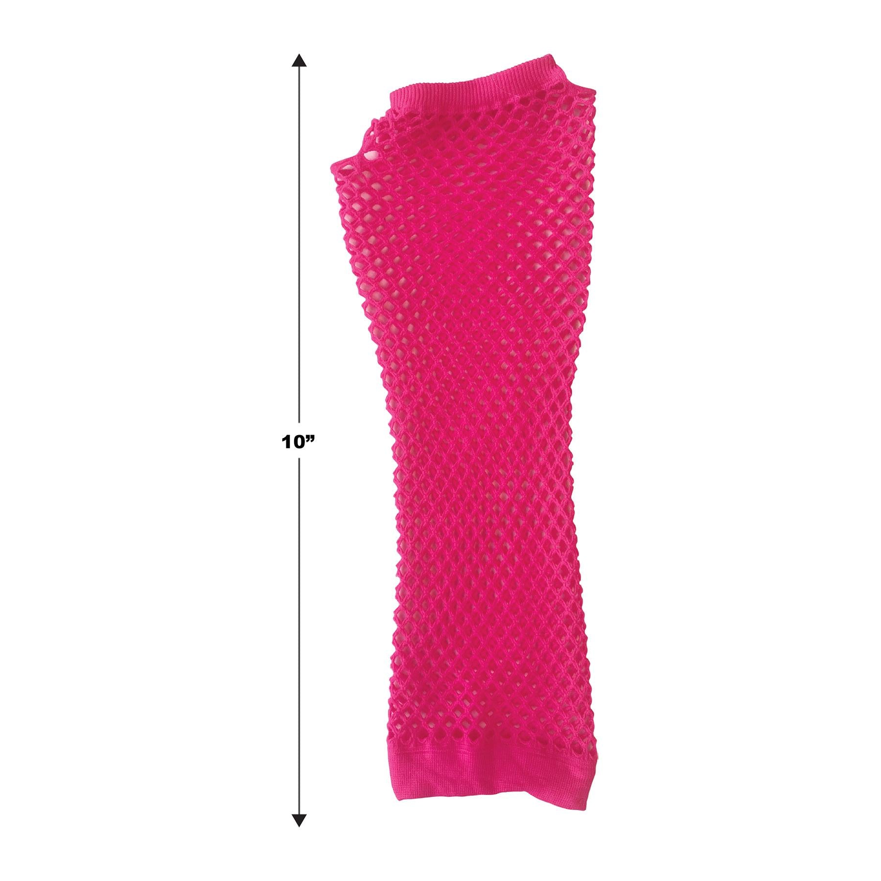 12 Pair Beistle Fishnet Gloves for Women - Stretchable Halloween Costume Accessories for Cosplay, Dance, and Party Outfits
