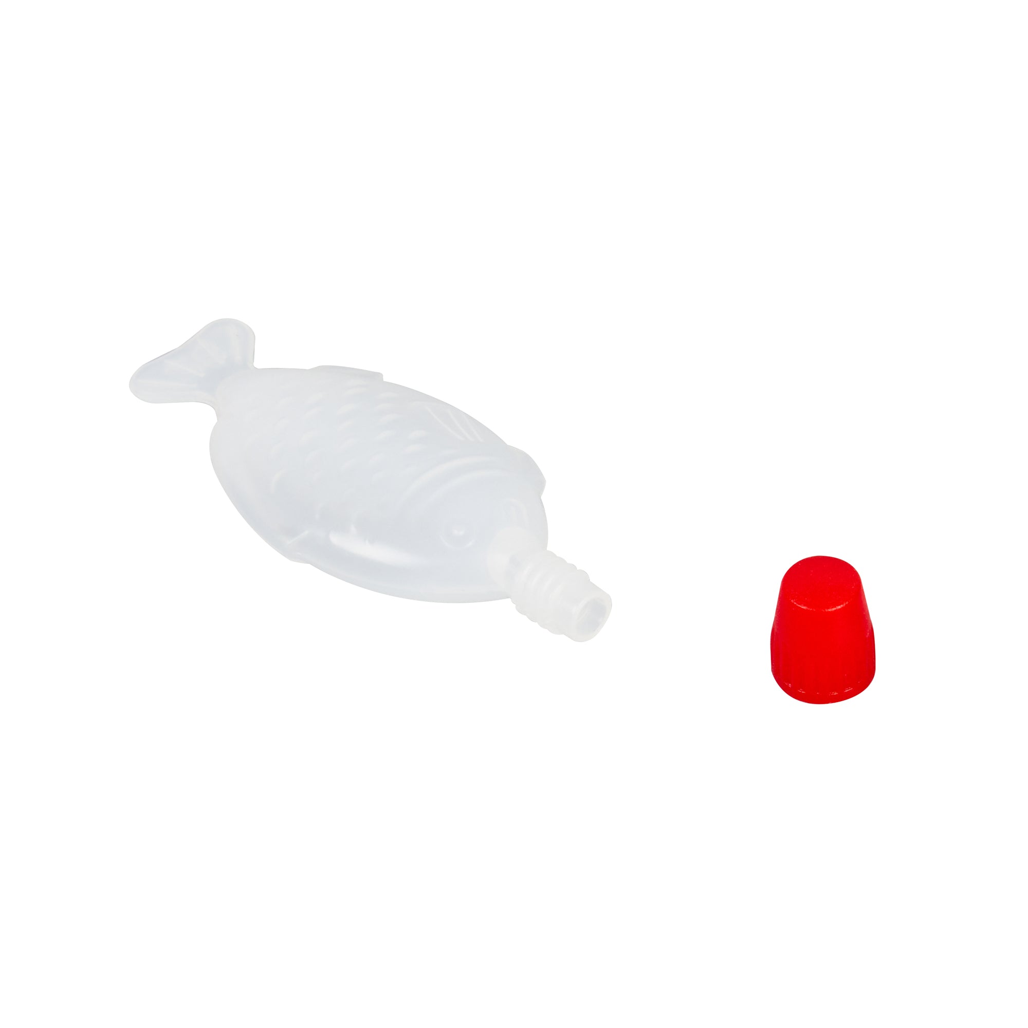 8mL Clear Plastic Fish Soy Sauce Bottles with Red Cap - 3x1/2x1.25 Inches - Bulk 1000 Pack for Sushi, Bento Boxes & Asian Cooking | Bento Tek