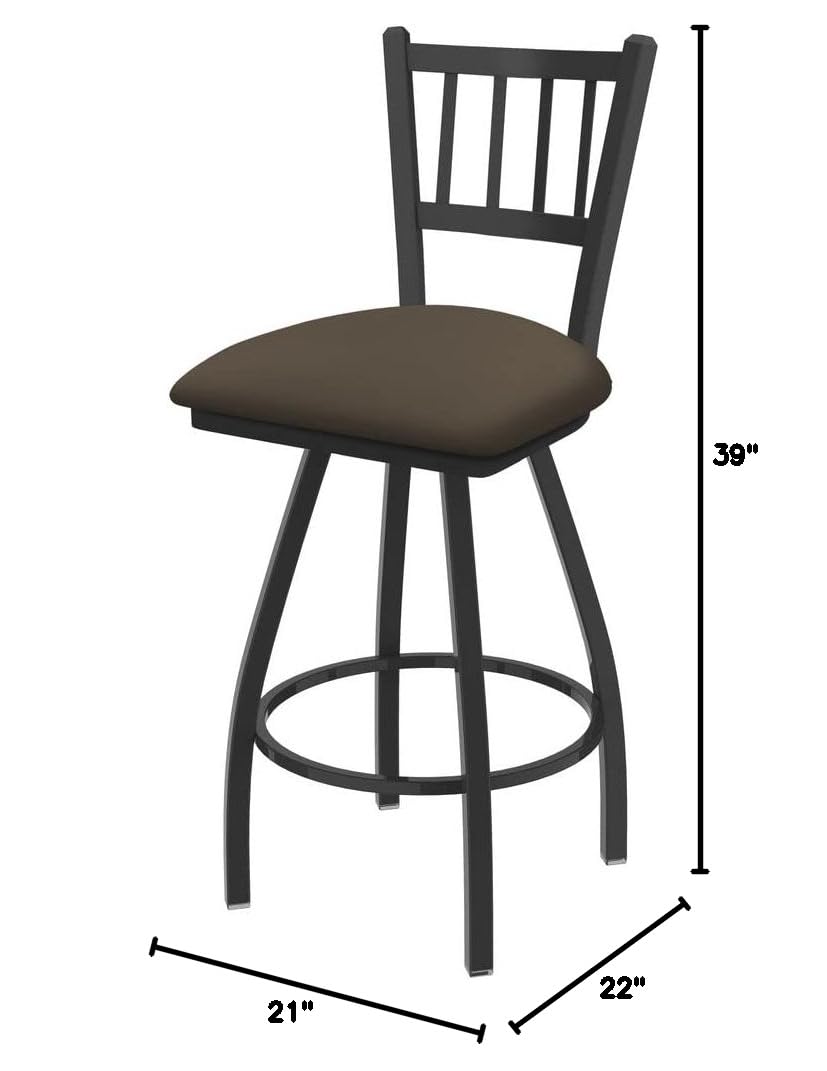 Holland Bar Stool Co. XL 810 Contessa Swivel Bar Stool in Canter Earth - Adjustable Height Counter Stool for Kitchen Island, Bar, and Dining Room
