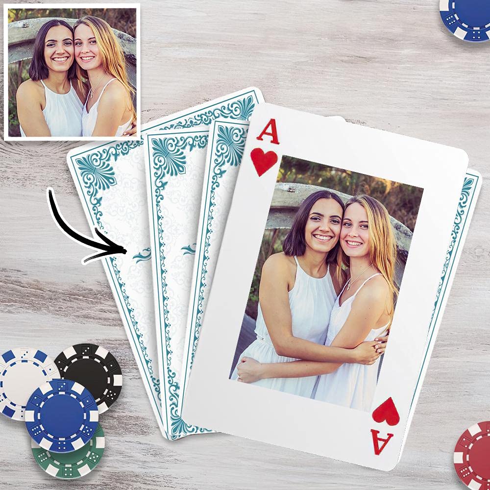 Custom Photo Playing Cards - Personalized Poker Size Deck with Your Images & Text | Perfect for Casino Nights, Gifts, and Game Parties