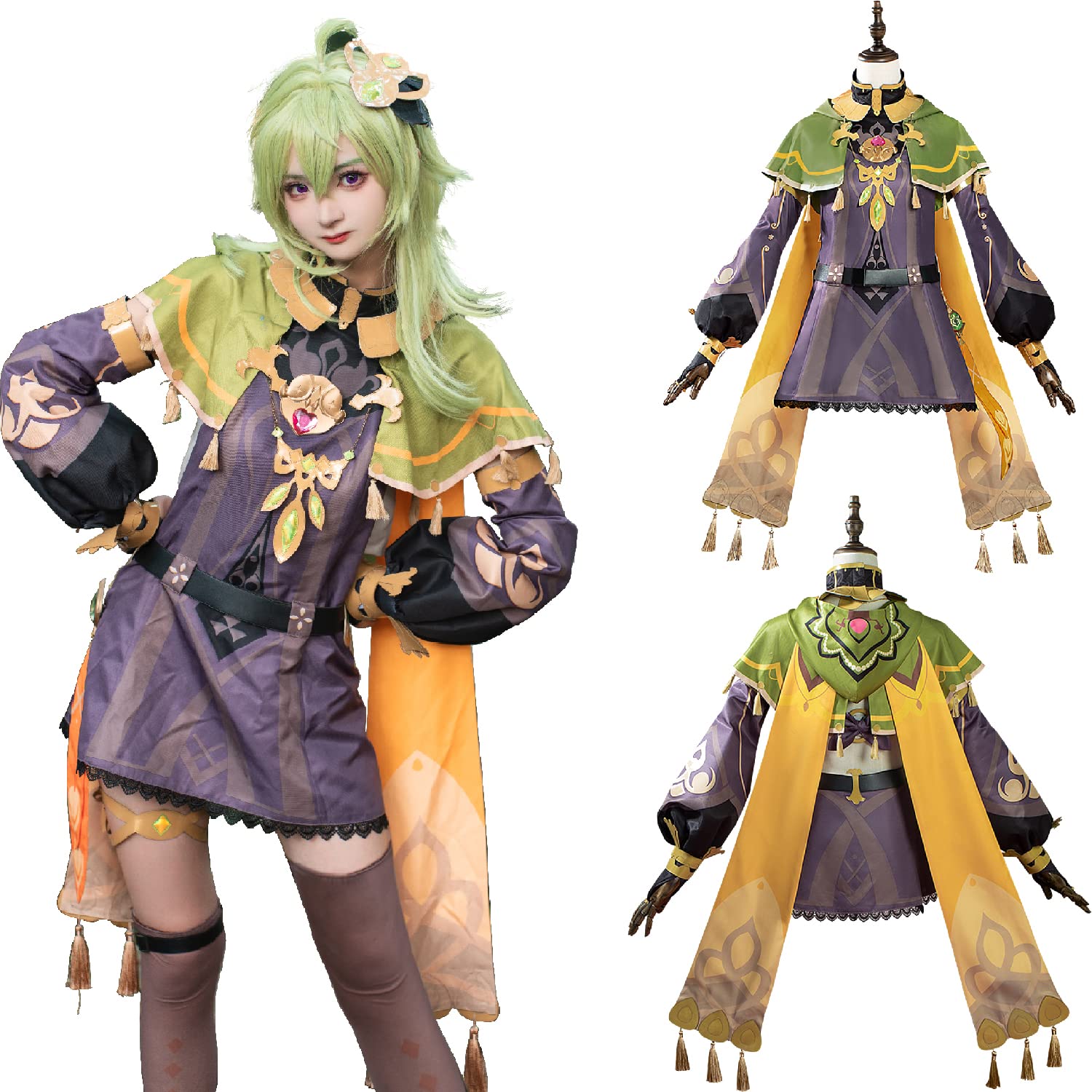 Genshin Impact Sumeru Character Cosplay Costume - Full Outfit Set for Halloween, Anime Conventions & Role-Playing Events
