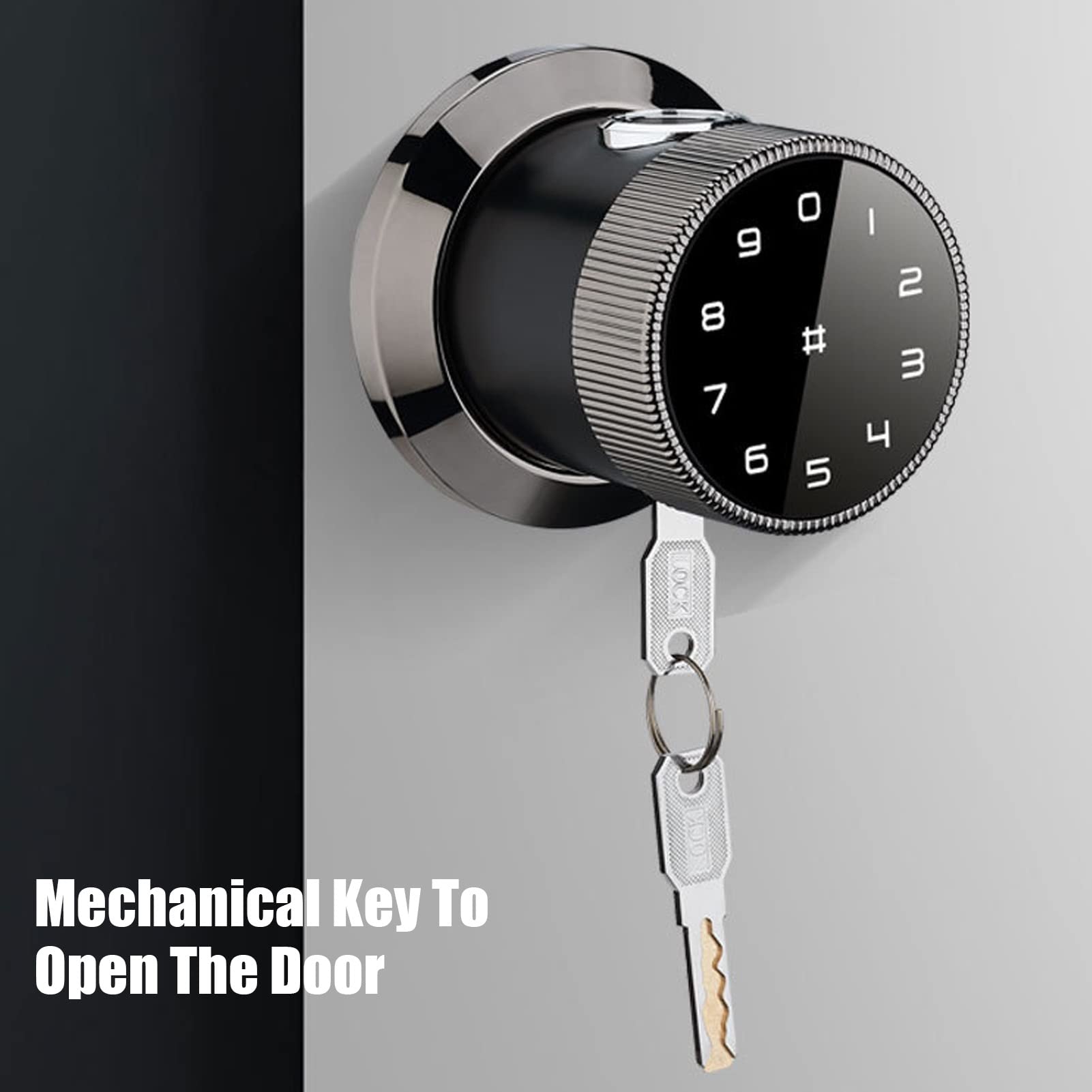 Smart Fingerprint Door Lock - Bluetooth, Mobile App, PIN Code, Key & Card Access - Touchscreen Digital Entry for Home, Hotel & Office - Secure & Convenient Smart Lock for Front Doors, Apartments & Vacation Rentals