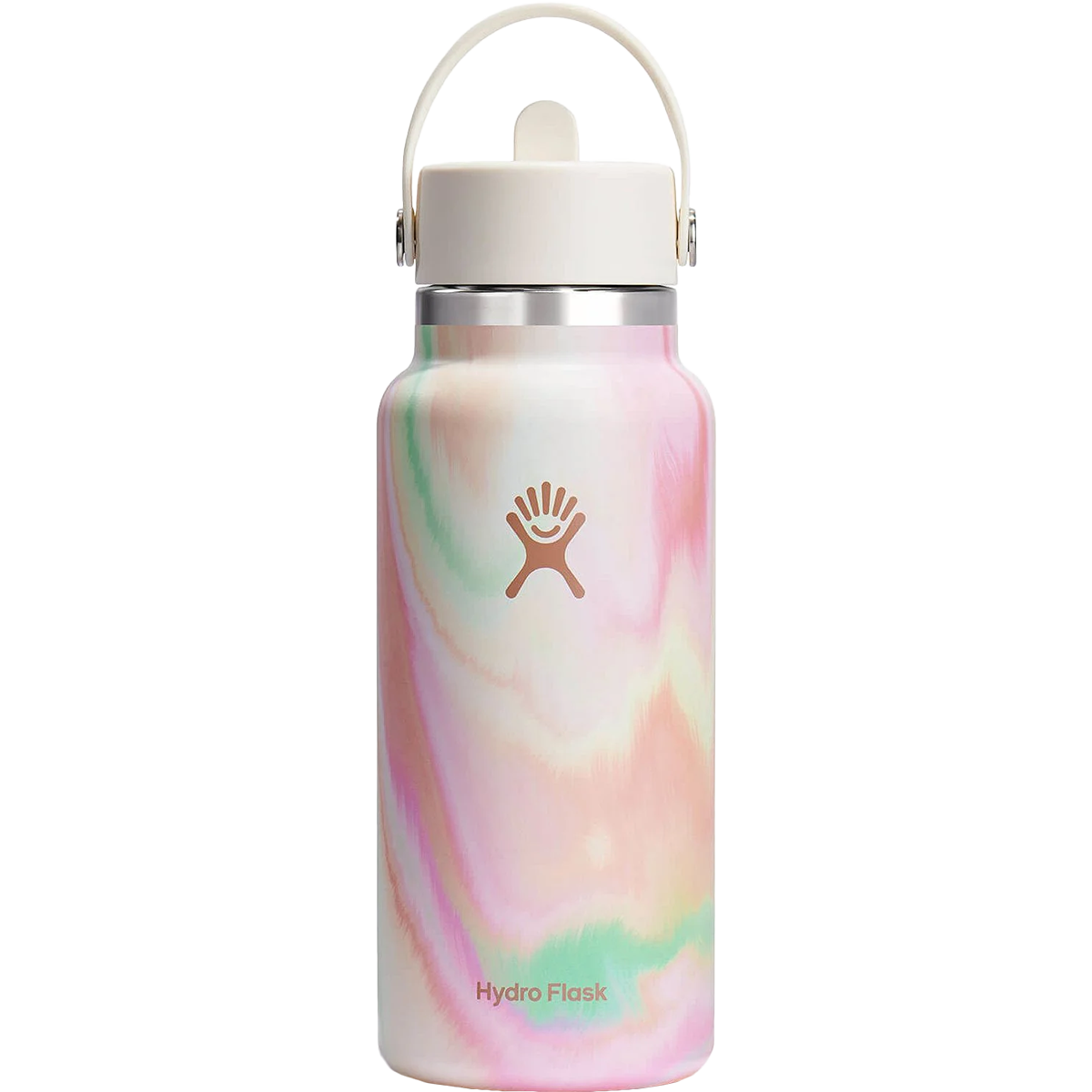 32 oz Wide Mouth Water Bottle with Flex Straw Cap - Leakproof & Durable for Gym, Hiking, Travel & Outdoor Activities