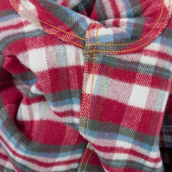Iron Heart IHSH-371 Ultra Heavy Flannel Work Shirt - Red Crazy Check Plaid for Men | Durable Outdoor & Workshop Shirt for Cold Weather Workwear