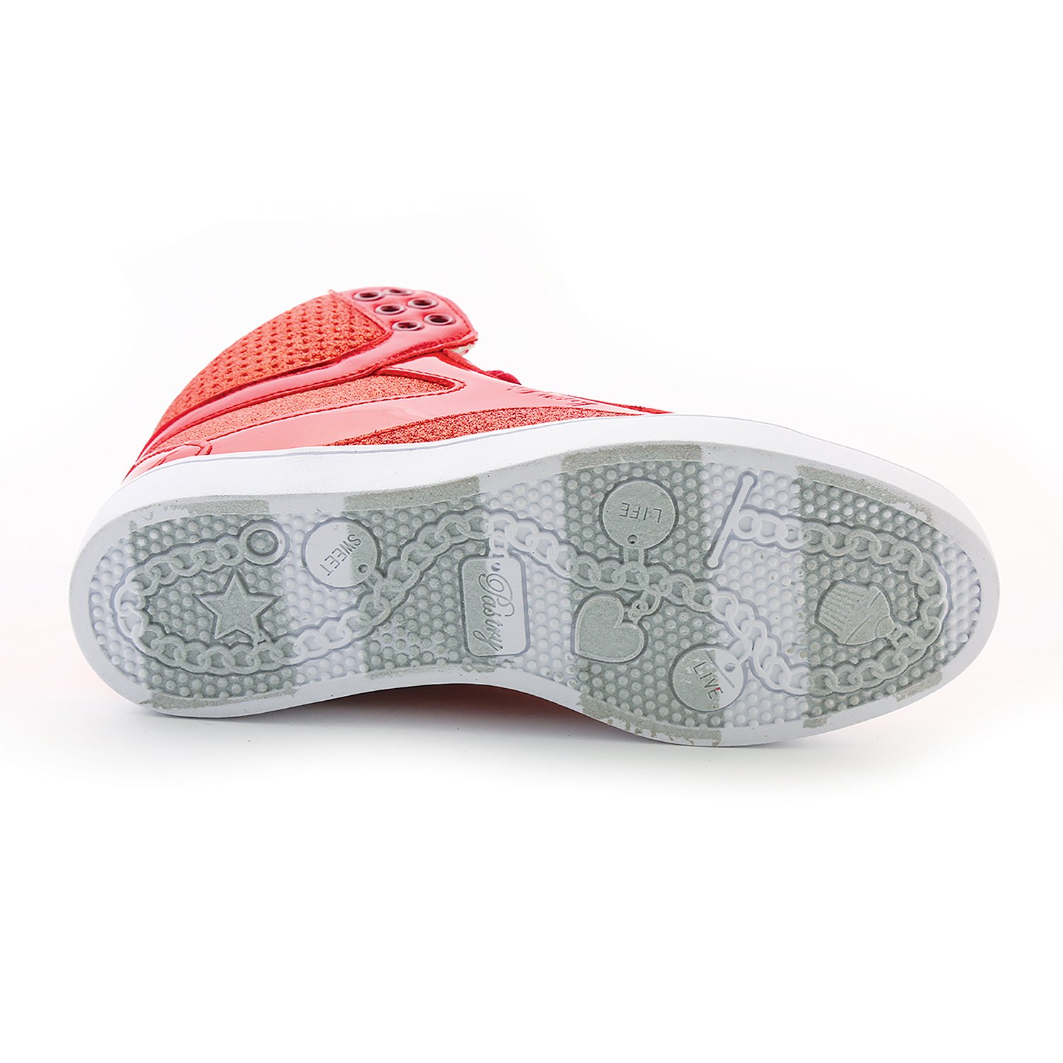 **Glitter High-Top Sneakers for Women – Fashion Pastry Pop Tart Dance Shoes | Perfect for Dance Performances, Parties & Casual Wear**