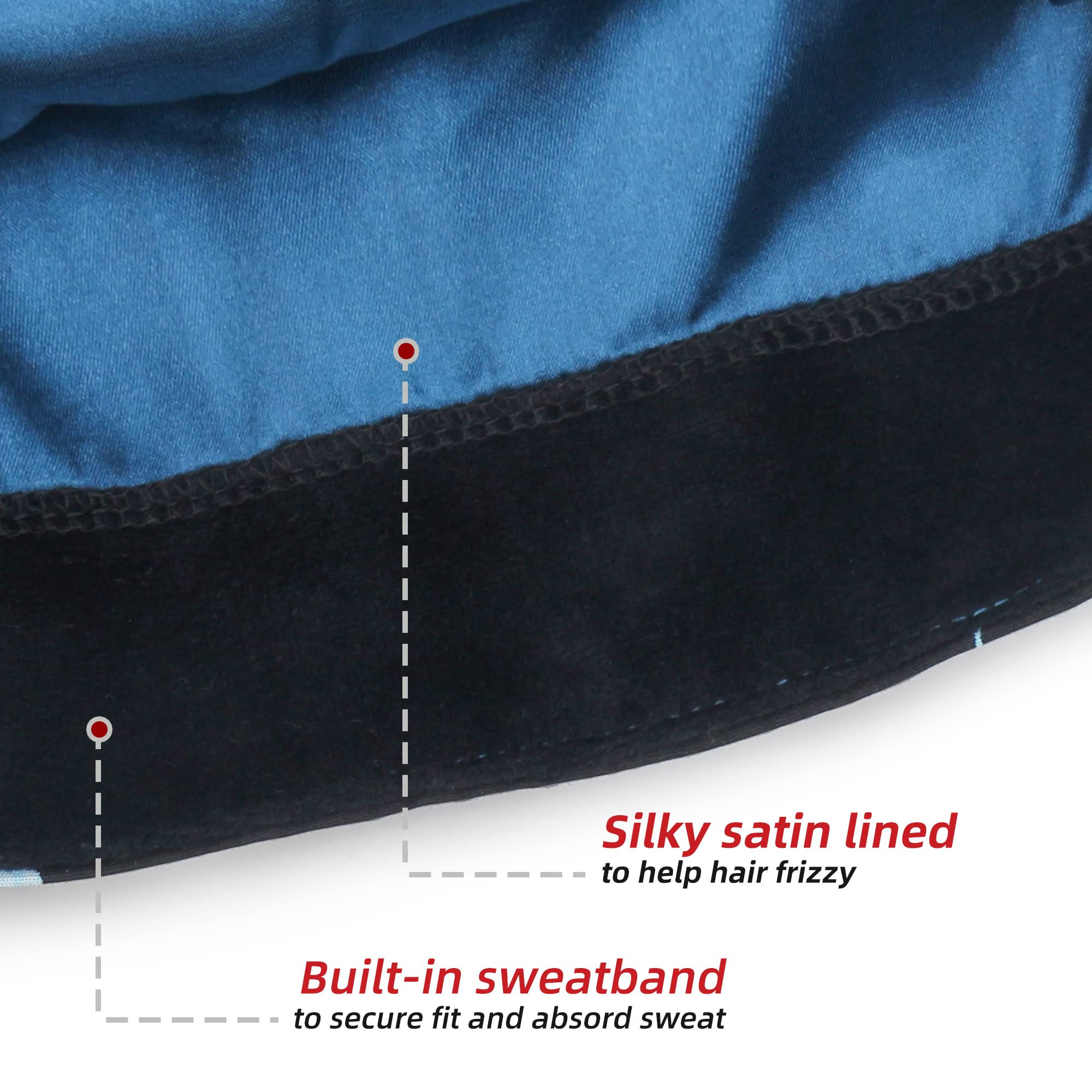 ABAMERICA Adjustable Work Cap with Button & Sweatband - Unisex Tie Back/Toggle Hat for Men & Women - Perfect for Construction, Gardening & Outdoor Labor