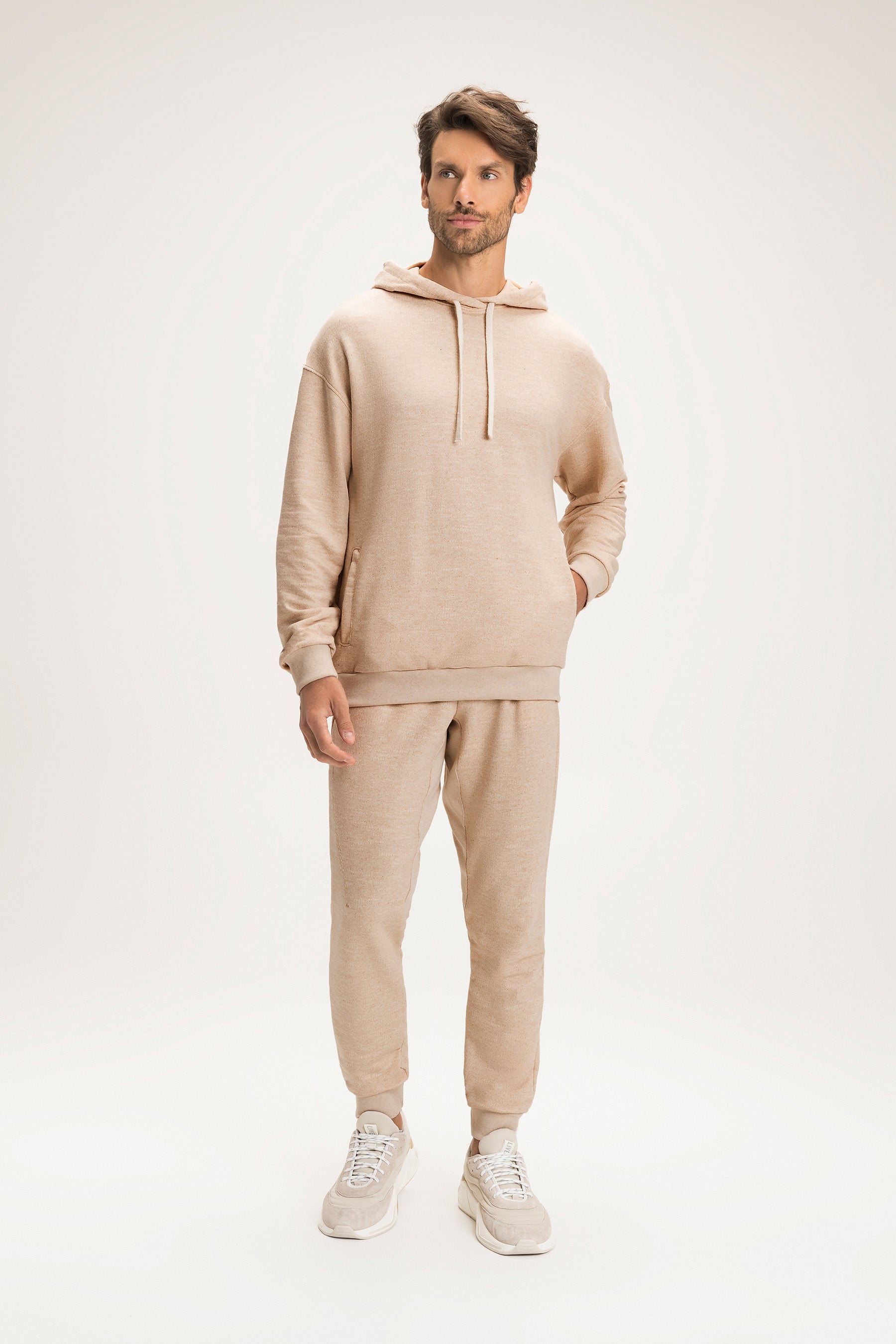 Men's Green Hooded Sweatshirt - Soft Cotton Pullover for Casual Wear & Outdoor Activities | Perfect for Fall & Winter Fashion