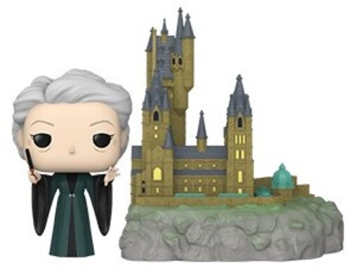 Harry Potter Chamber of Secrets 20th Anniversary Collectible - Professor Minerva McGonagall with Hogwarts Castle Figure #33 - Perfect for Potterheads, Display & Gift for Fans