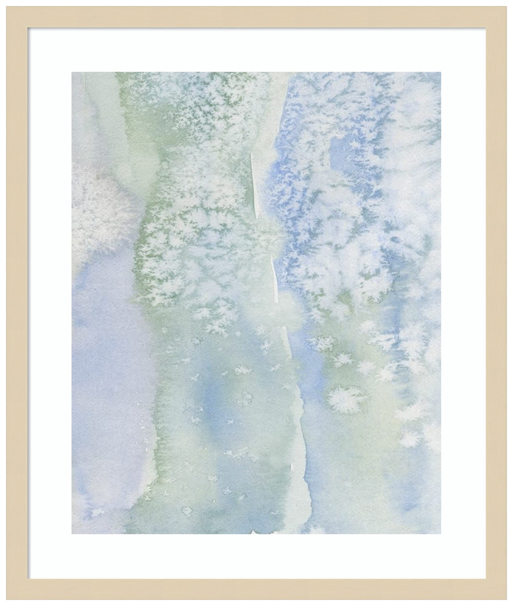 Emma Caroline Sea Salt Reverie III Wood Framed Wall Art Print - 21x25 Inches, Svelte Natural Frame - Coastal Beach House Decor for Living Room, Bedroom & Office