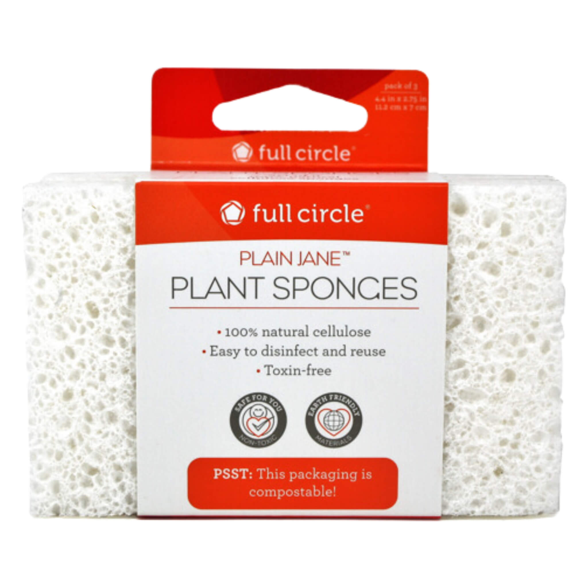 Natural Plant Sponge for Gardening - Eco-Friendly, Biodegradable & Soft for Delicate Plants | Perfect for Indoor & Outdoor Gardening, Terrariums & Succulent Care