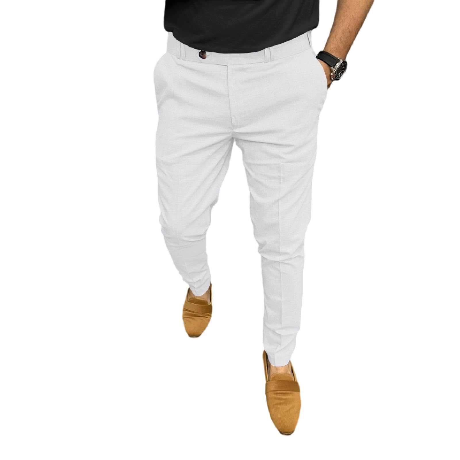 Men's Slim Fit Dress Pants - Classic Business Casual Work Pants for Office & Formal Wear | Comfortable & Stylish for Professional Outfits