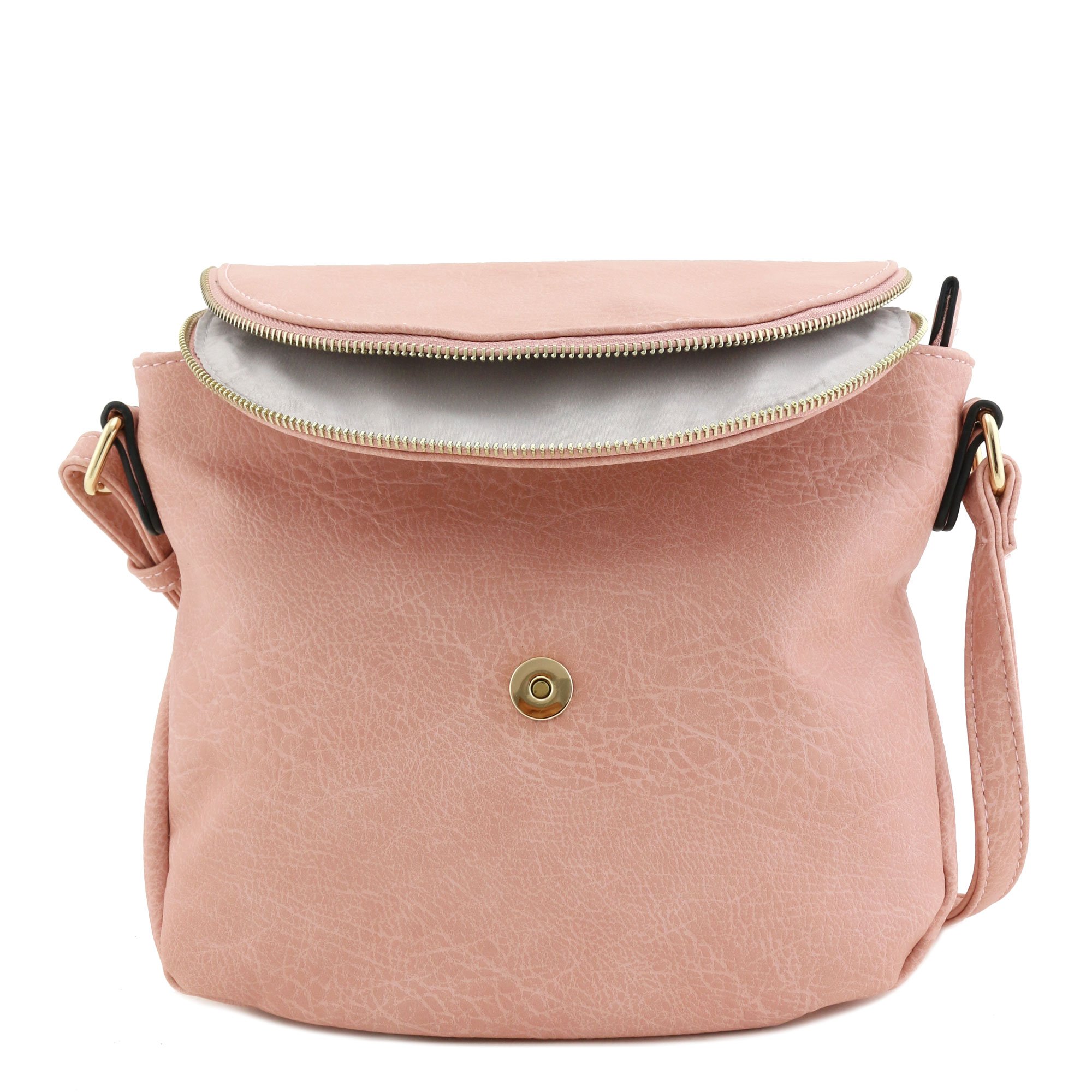 Stylish Tassel Accent Crossbody Bag with Flap Top - Dusty Pink for Women | Fashionable Shoulder Purse for Daily Use, Travel & Date Night