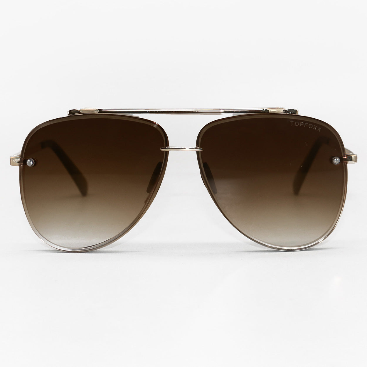 Luna Tangle-Free Faded Brown Aviator Sunglasses for Women & Men - UV400 Protection, Lightweight & Stylish - Perfect for Driving, Beach, Travel & Outdoor Activities