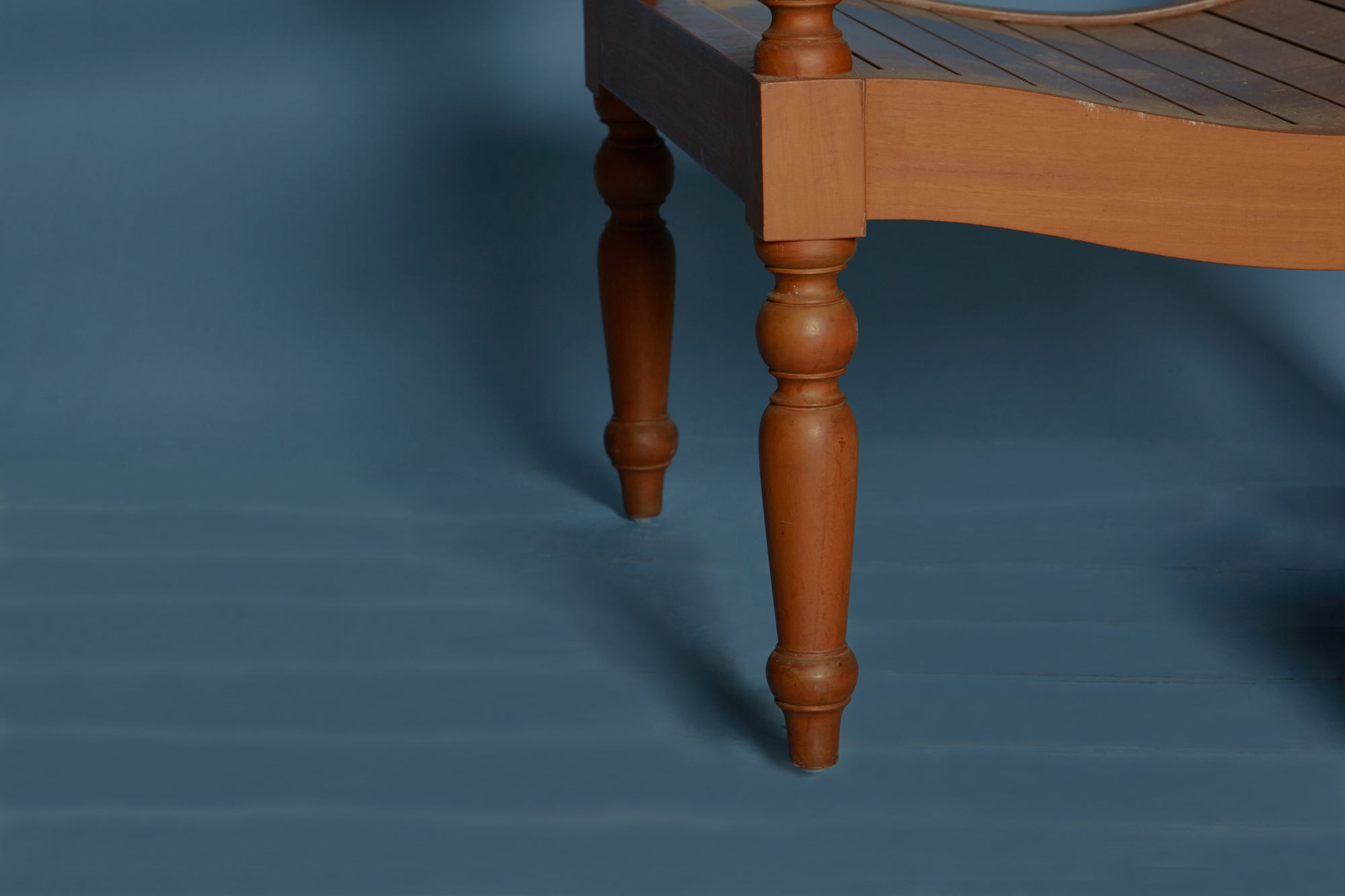 Premium Teak Wood Slat Seat Dutch Colonial Plantation Chair - Outdoor Patio, Garden, Porch & Poolside Relaxation Furniture