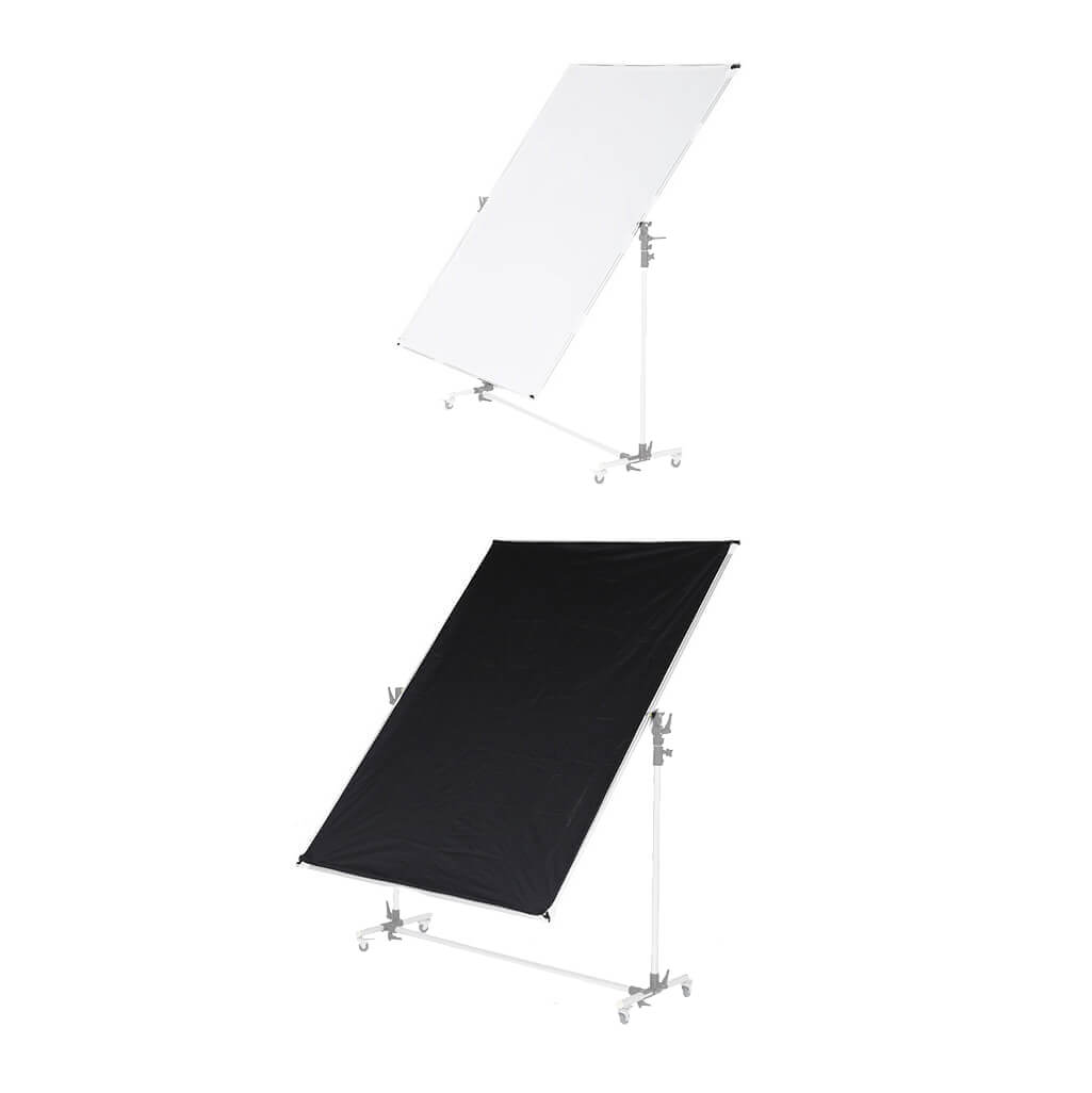 150x200cm (59x78.7 Inch) Black & White Diffuser Fabric Cover - Photography Backdrop, Studio Lighting Modifier (Compatible with Product Code G020901) - Perfect for Portrait Photography, Product Shoots, and Video Production