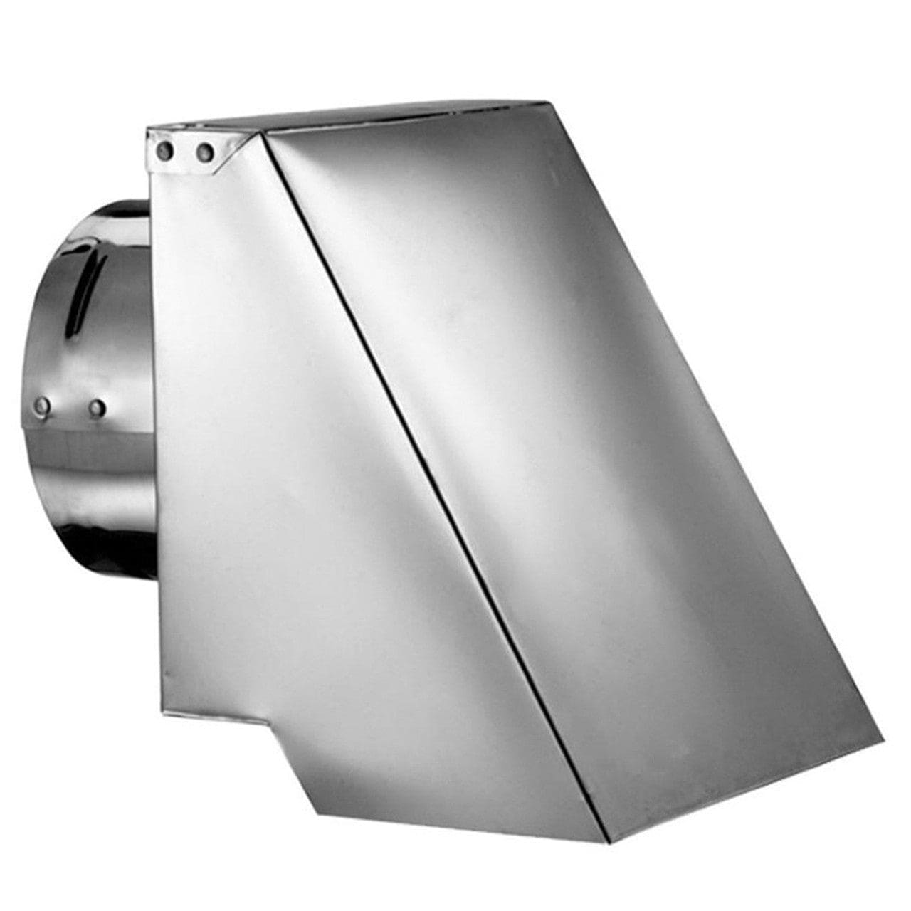 3 Pelletvent Pro Stainless Steel Square Horizontal Cap - Durable Outdoor Vent Cover for Pellet Stoves, Boilers & Fireplaces - Weatherproof & Corrosion Resistant Design for Roof or Wall Installation