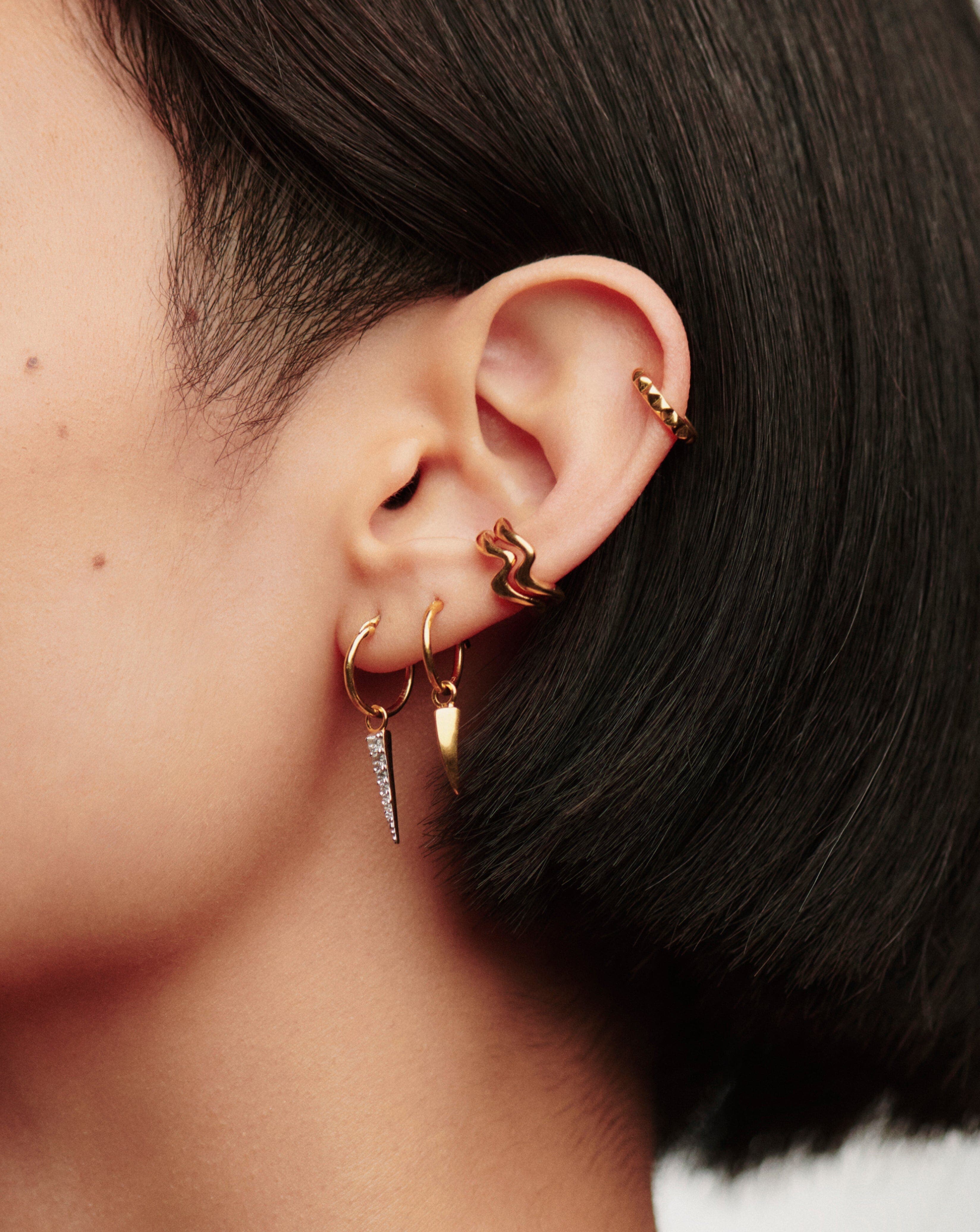 Mini Claw Charm Hoop Earrings for Women - Trendy Gold & Silver Small Hoop Earrings with Unique Claw Design - Perfect for Daily Wear, Parties & Gifts
