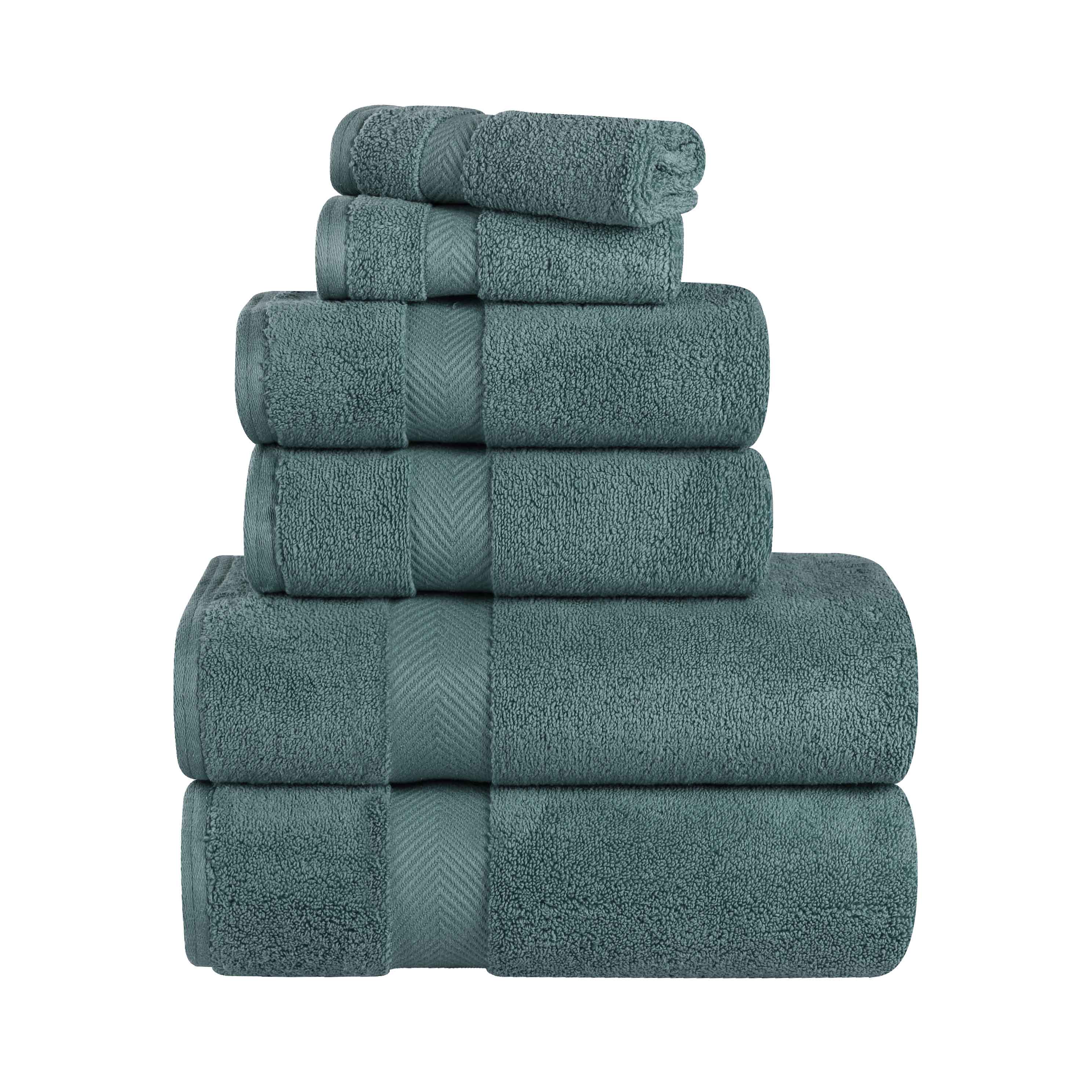 Premium 6-Piece Zero Twist Cotton Towel Set - Ultra Soft, Absorbent & Quick-Drying Bath Towels for Spa, Gym, and Luxury Home Use