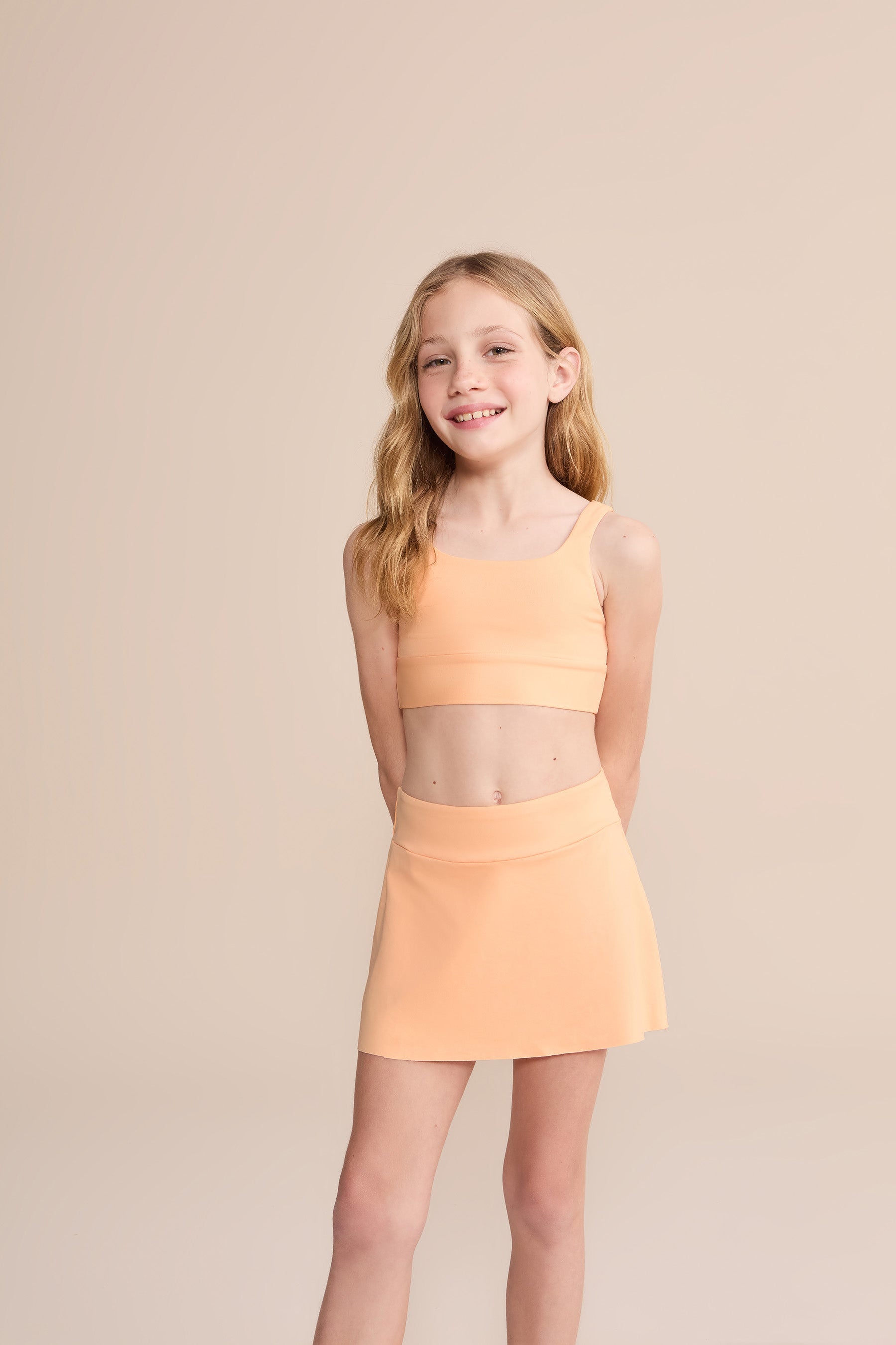 Move Sense® Kids Sports Bra for Girls - Breathable Comfort Support for Running, Yoga & Active Play - Perfect for School PE & Outdoor Activities
