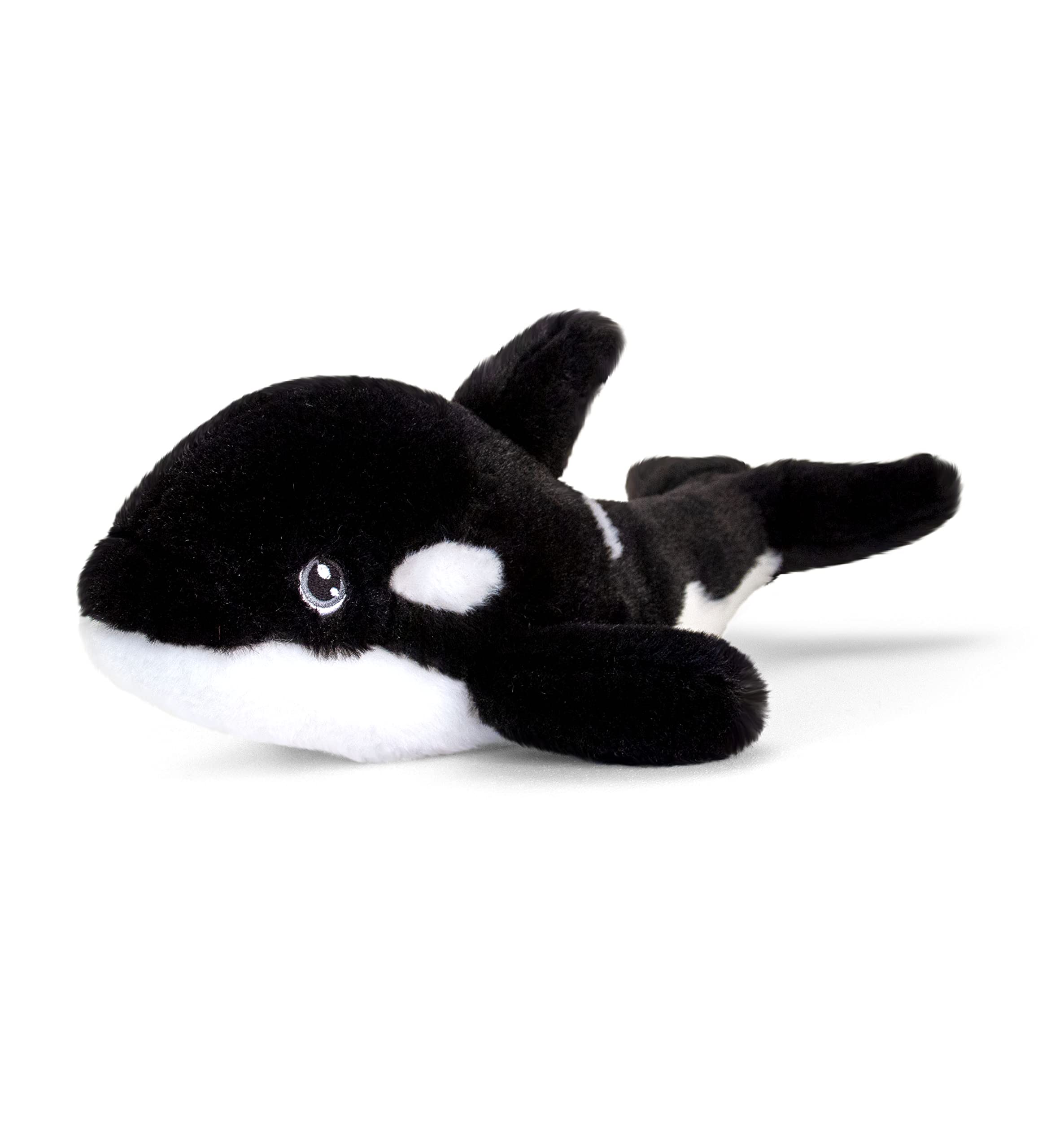 Eco-Friendly Recycled Plush Dog Toy - Deluxe Paws Orca Whale Chew Toy for Small & Medium Dogs | Durable, Safe & Sustainable Pet Accessory | Perfect for Indoor Play, Training Rewards & Cuddling Time