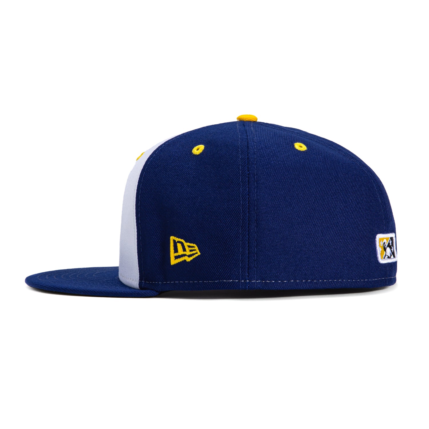 New Era 59Fifty St Paul Saints Fighting Saints Rail Baseball Cap - White & Royal Blue Adjustable Snapback Hat for Men | Perfect for Baseball Games, Sports Events & Streetwear Fashion