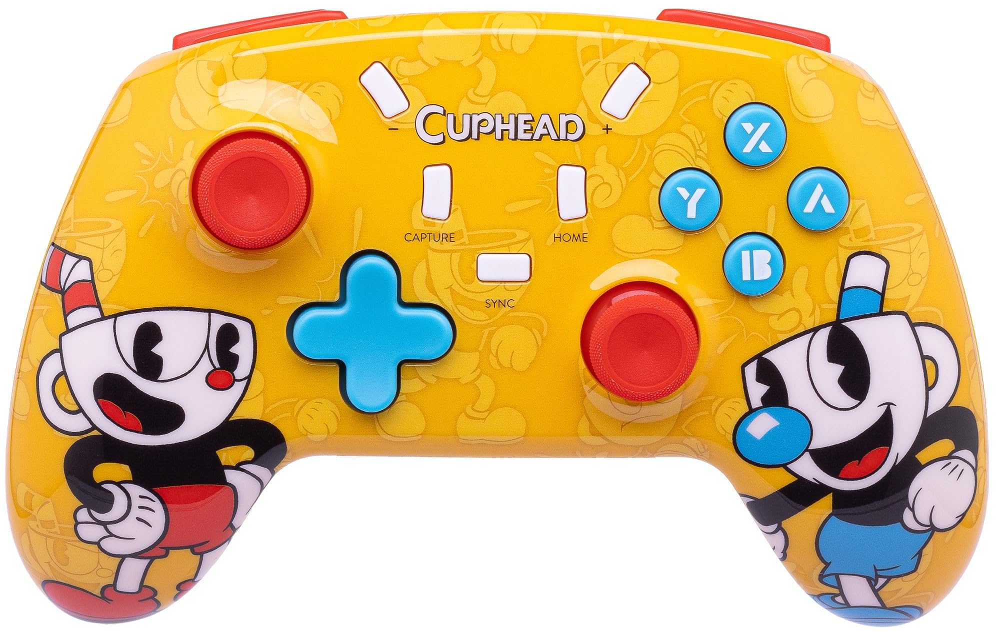 Wireless Controller for Nintendo Switch - Cuphead Edition | Compatible with Switch Lite & OLED | Ergonomic Design for Gaming Comfort | Perfect for Cuphead Fans & Multiplayer Gaming