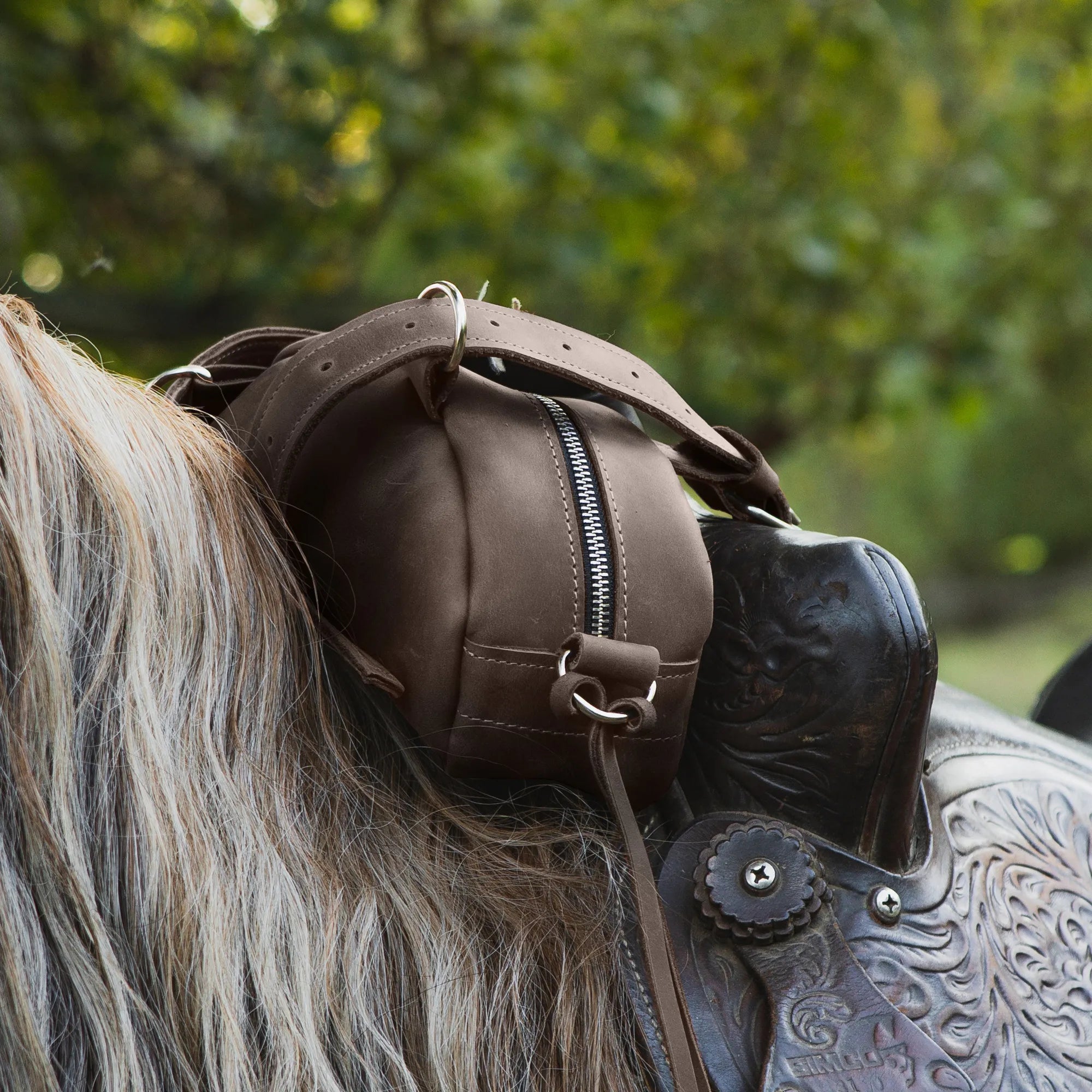 Custom Horse Saddle Bag - Durable Leather Equestrian Saddlebag for Riding, Trail & Show - Perfect for Western & English Riders