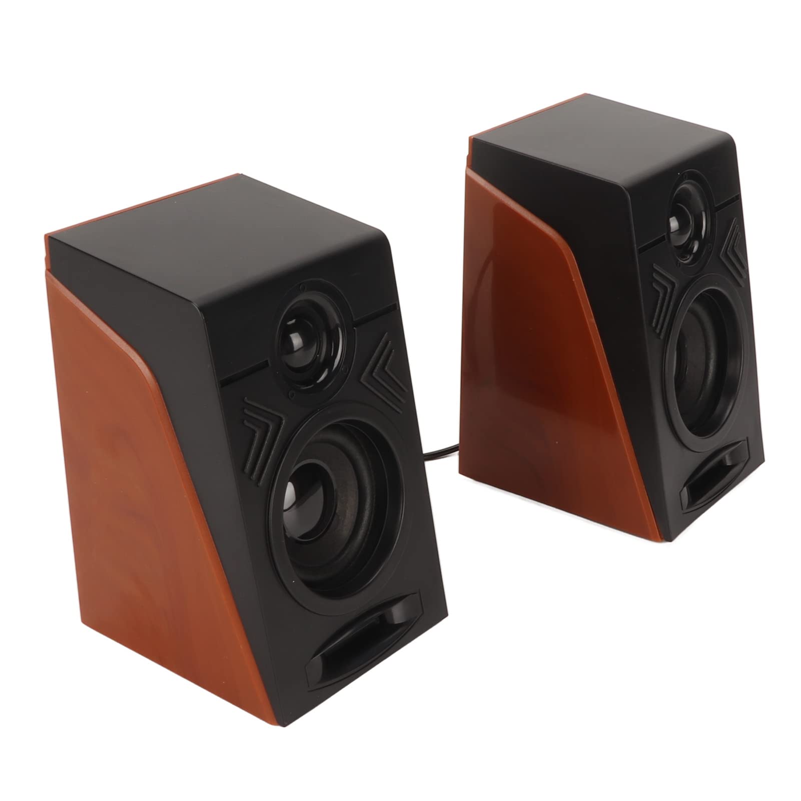 PC USB Wired Computer Speakers with HiFi Deep Bass, Adjustable Desktop Gaming Speakers, Plug and Play for PC, Laptop, TV, Home Office, and Gaming Setup